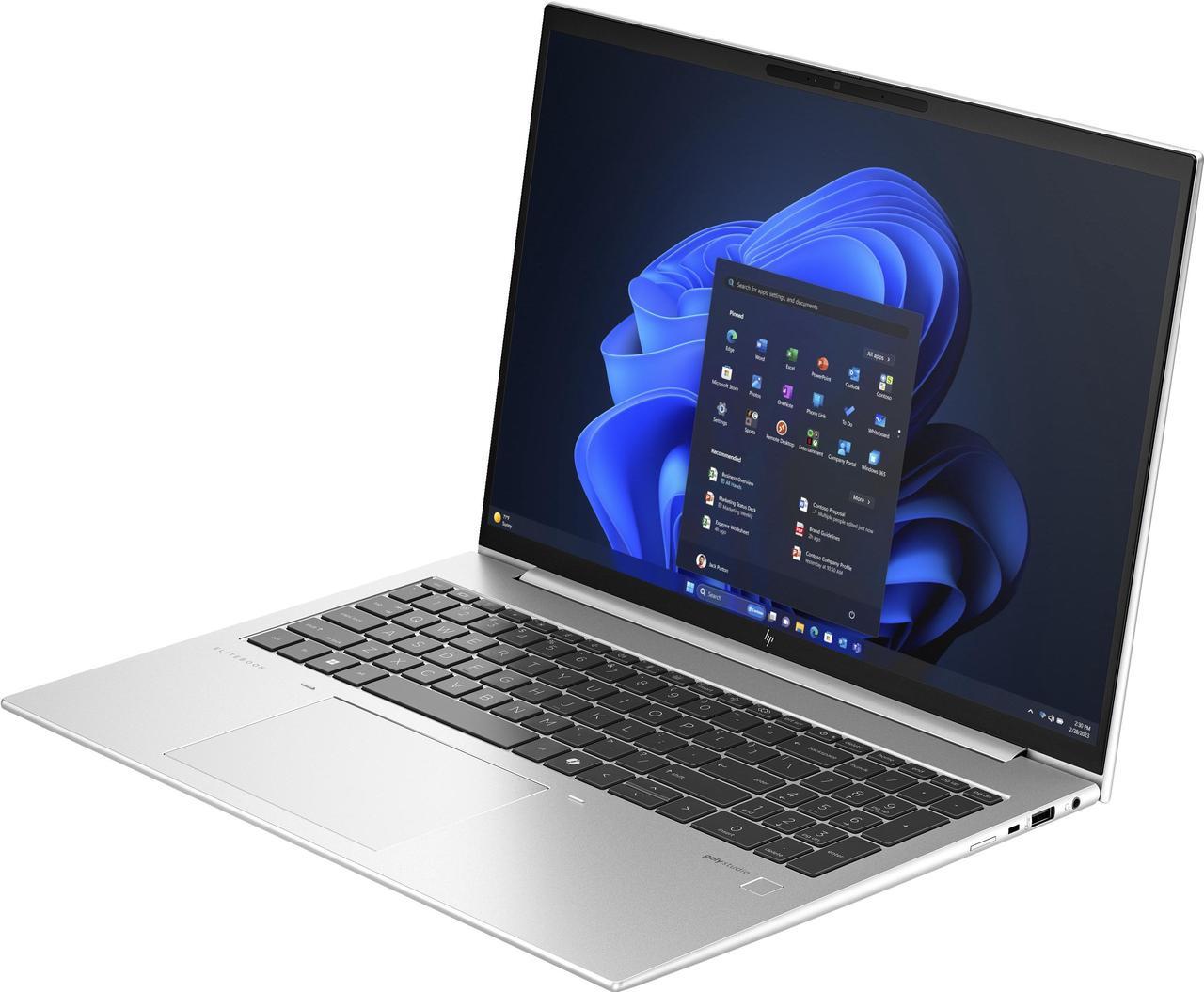 Alt view image 2 of 6 - HP EliteBook 865 G11 Laptop, 16" FHD+ Touch Display, AMD Ryzen 5 PRO 8640HS Upto 4.9GHz, 16GB RAM, 1TB SSD, Backlit keys, Fingerprint Reader, Windows 11 Pro