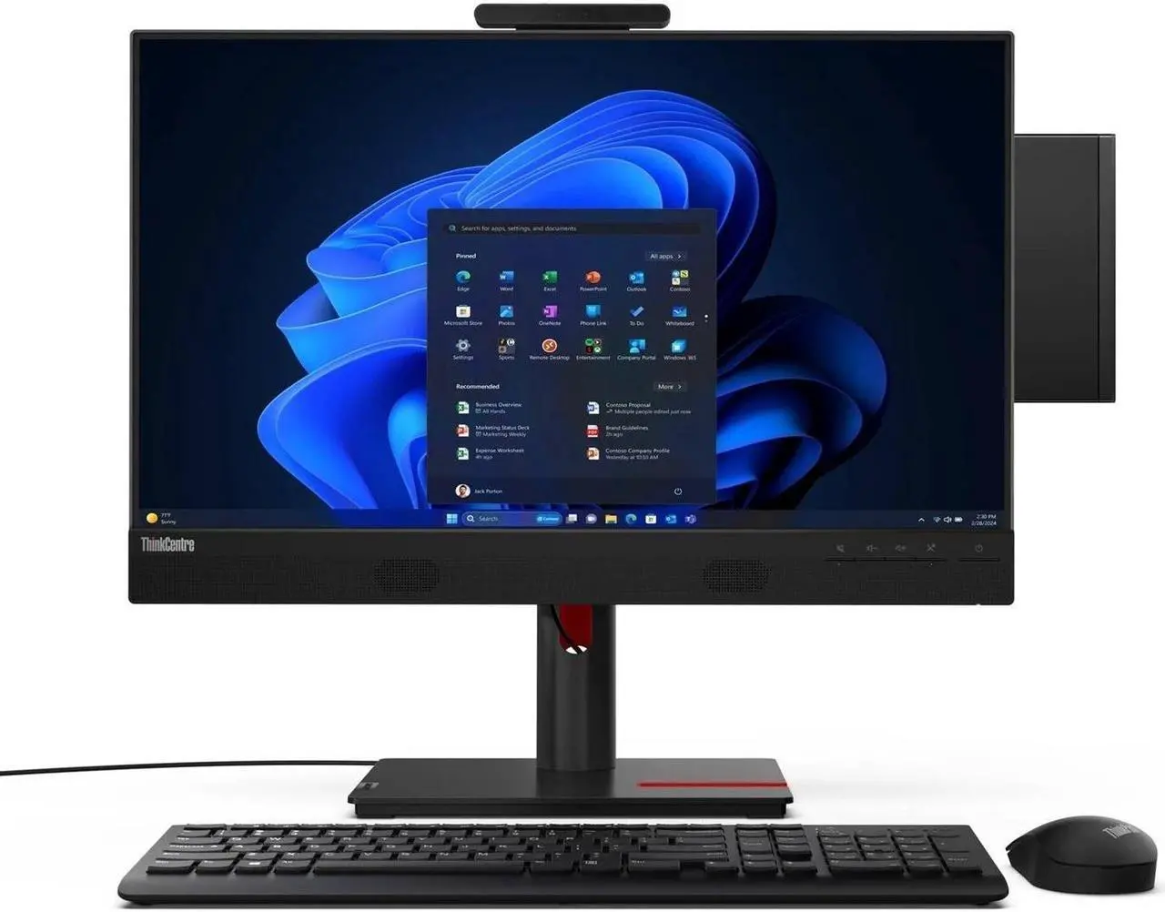 Alt view image 6 of 6 - Lenovo ThinkCentre M70q Gen 5 Desktop PC, Intel Core i5-14500T Upto 4.8GHz, 32GB RAM, 2TB SSD, Windows 11 Pro