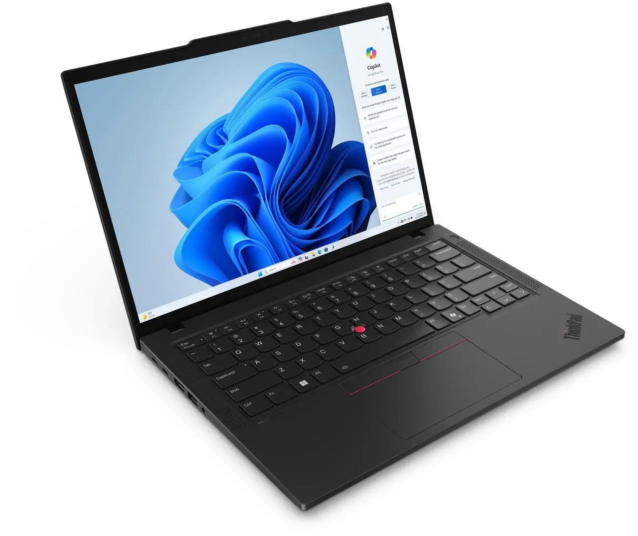 Alt view image 2 of 7 - Lenovo ThinkPad T14 Gen 5 Laptop, 14" FHD+ Display, Intel Core Ultra 5 125U Upto 4.3GHz, 16GB RAM, 2TB SSD, Backlit keys, Fingerprint Reader, Windows 11 Pro