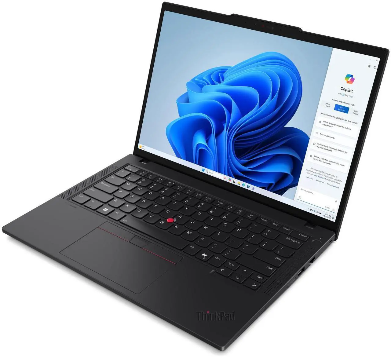 Alt view image 3 of 7 - Lenovo ThinkPad T14 Gen 5 Laptop, 14" FHD+ Display, Intel Core Ultra 5 125U Upto 4.3GHz, 16GB RAM, 2TB SSD, Backlit keys, Fingerprint Reader, Windows 11 Pro