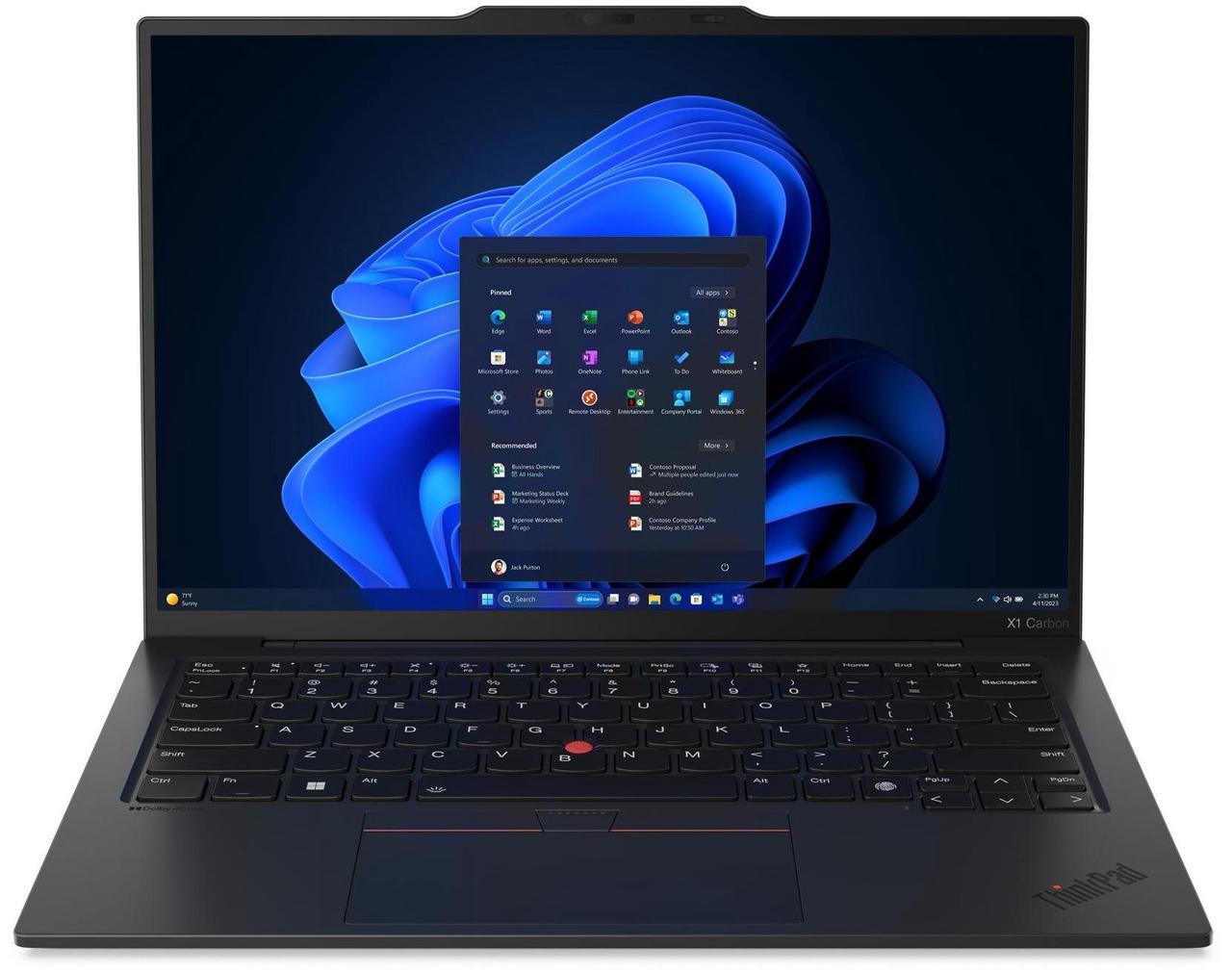 Main image of Lenovo ThinkPad X1 Carbon Gen 12 Laptop, 14" FHD+ Touch Display, Intel Core Ultra 7 155H Upto 4.8GHz, 32GB RAM, 4TB SSD, Backlit keys, Fingerprint Reader, Windows 11 Pro