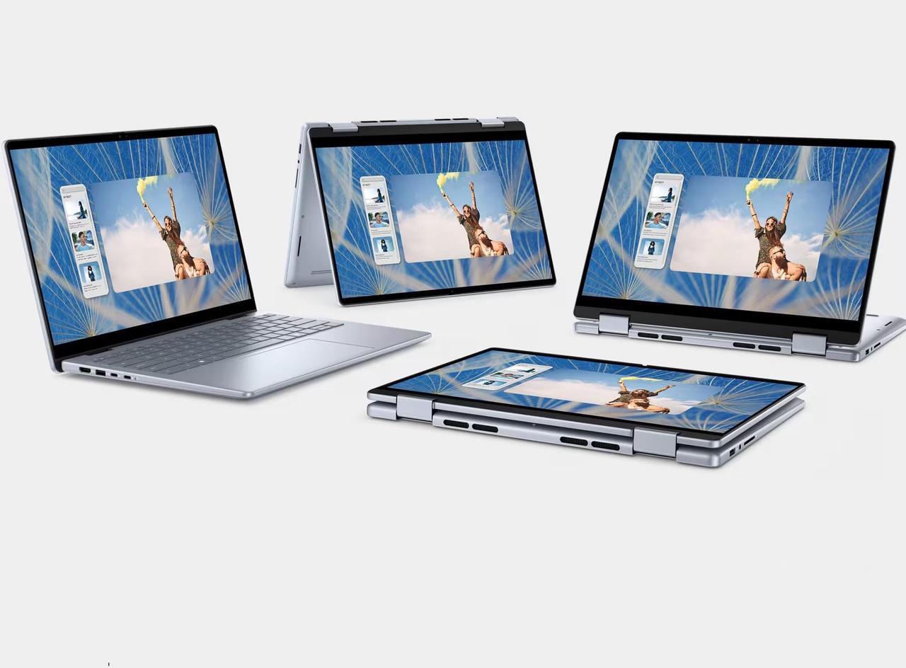 Alt view image 5 of 6 - Dell Inspiron 7000 2-in-1 Laptop, 14" FHD+ Touch Display, Intel Core 5 120U Upto 5GHz, 32GB RAM, 2TB SSD, Backlit keys, Fingerprint Reader, Windows 11 Pro