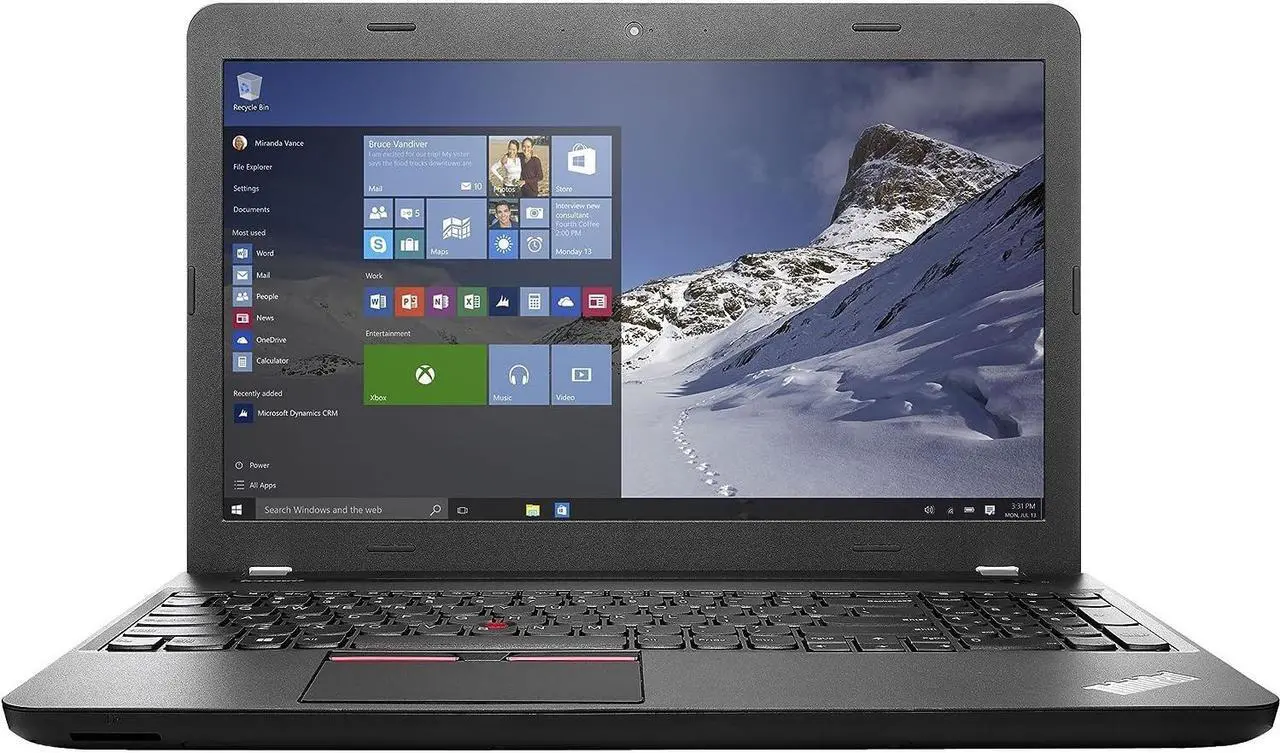 Alt view image 2 of 7 - Lenovo ThinkPad E560 Gaming Laptop, 15.6" HD Display, Intel Core i7-6500U Upto 3.1GHz, 16GB RAM, 512GB SSD, AMD Radeon R7 M370, Windows 10 Pro