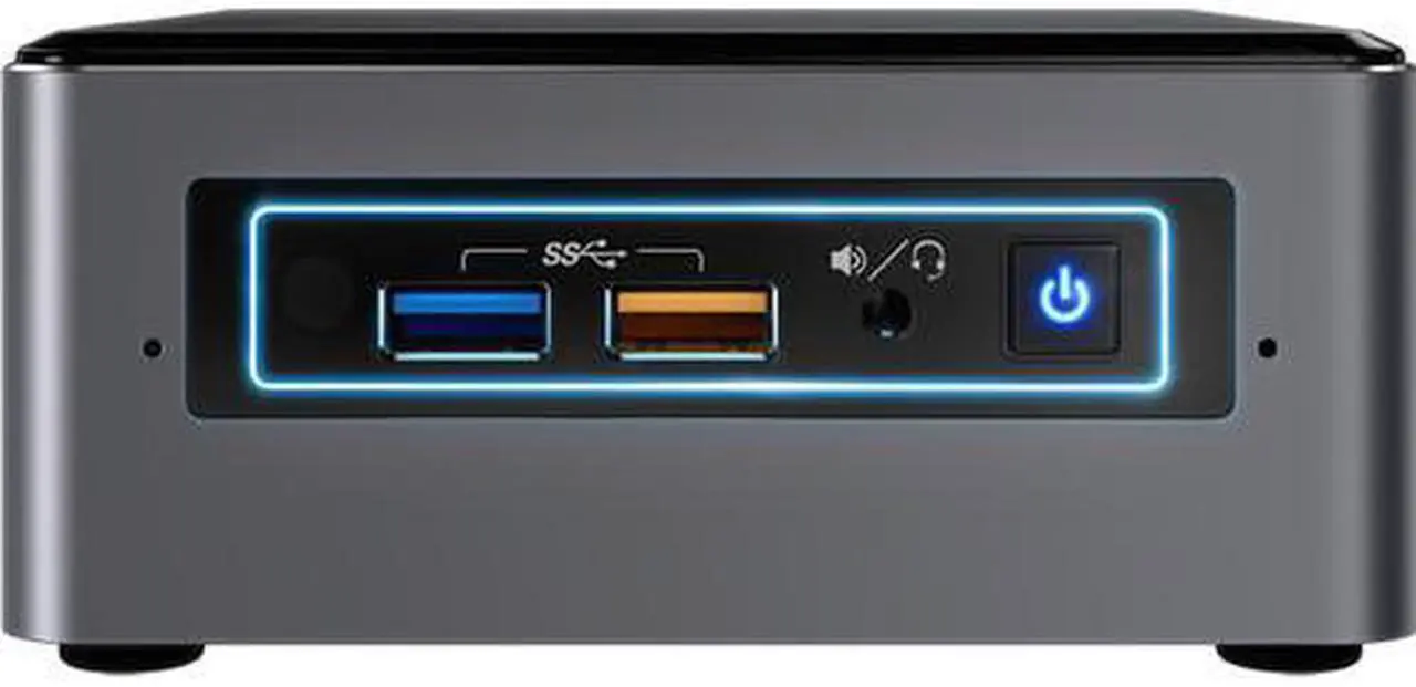 Alt view image 4 of 4 - Intel NUC NUC7i5BNH Mini PC/HTPC, Intel i5-7260U 3.4GHz, 8GB DDR4, Samsung 960 EVO NVMe 250GB SSD + 1TB HDD, Windows 10 Pro, Wifi, Bluetooth, 4k Support, Dual Monitor Capable