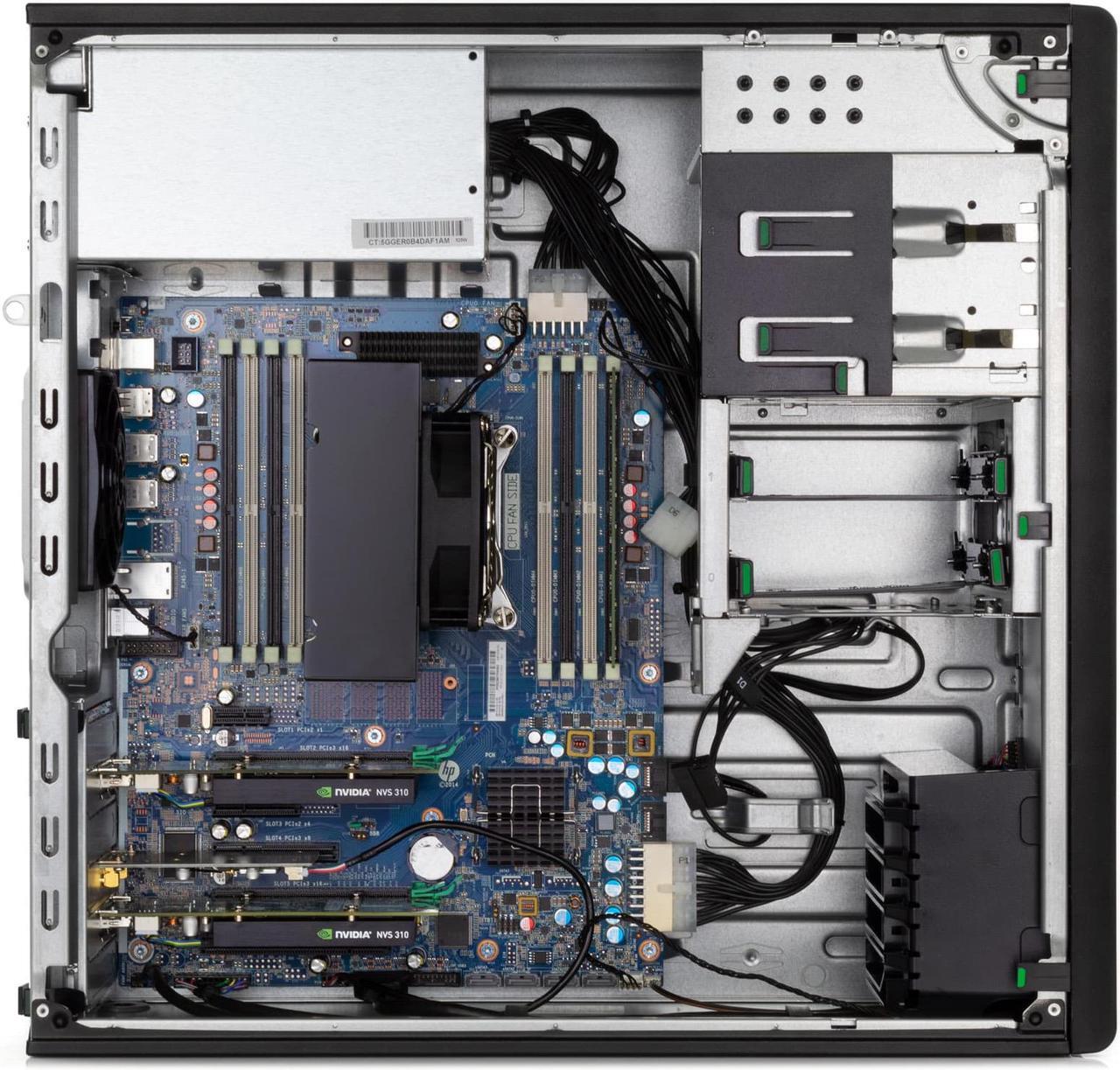 Alt view image 6 of 7 - HP Z440 Workstation Desktop, Intel Xeon E5-1607 v4 3.1GHz, 64GB RAM, 256GB SSD + 1TB HDD, 2x NVIDIA NVS 310 Graphics, DVD-RW, DisplayPort, Wi-Fi, Bluetooth, Windows 10 Pro