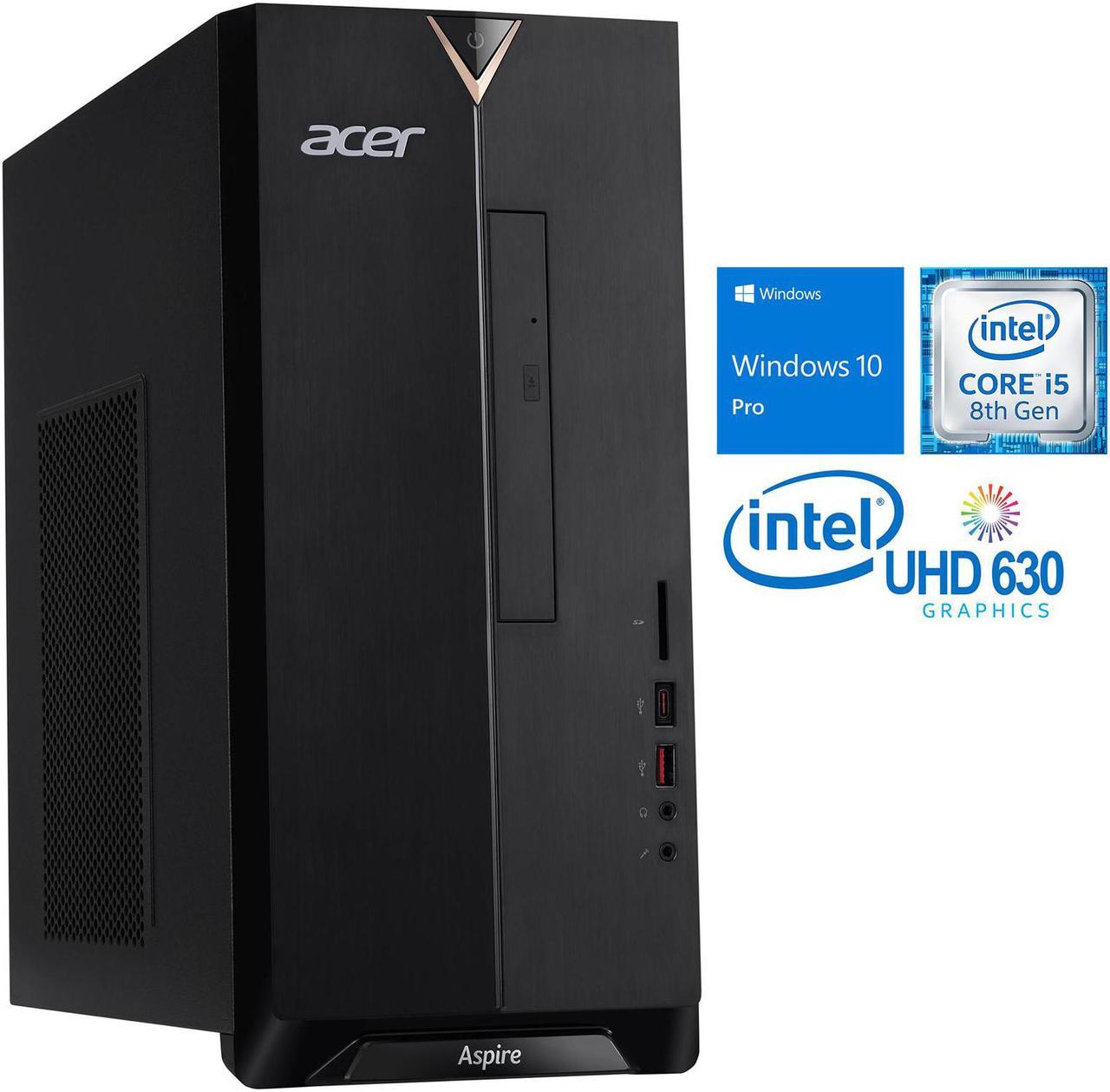 Acer Aspire TC-885 Desktop, Intel 6-Core i5-8400 Upto 4GHz, 8GB RAM, 512GB SSD, DVDRW, HDMI, VGA, Card Reader, Wi-Fi, Bluetooth, Windows 10 Pro