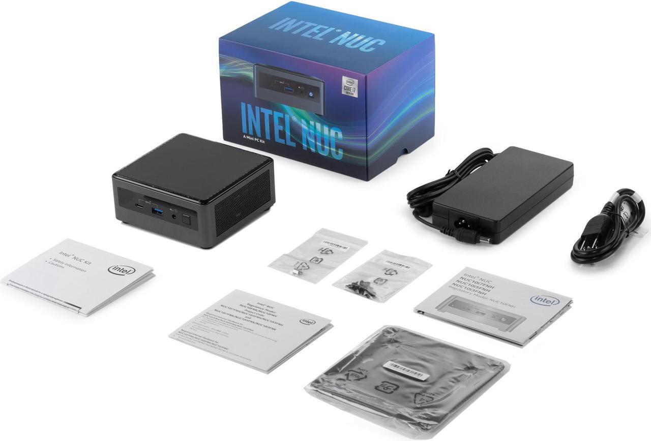 Alt view image 7 of 7 - Intel NUC10i7FNH Mini PC, Intel Core i7-10710U Upto 4.7GHz, 16GB RAM, 1TB SSD, HDMI, Thunderbolt, Card Reader, Wi-Fi, Bluetooth, Windows 10 Pro
