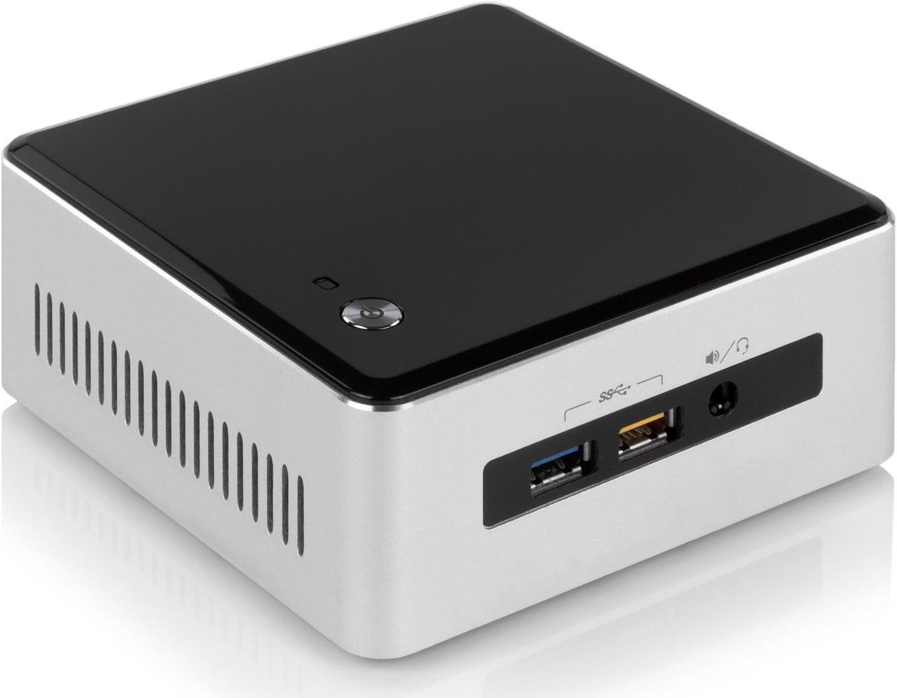 Alt view image 3 of 7 - Intel NUC5i3RYH Mini PC, Intel Core i3-5005U 2.0GHz, 4GB RAM, 128GB NVMe SSD + 1TB HDD, Mini DisplayPort, Mini HDMI, Wi-Fi, Bluetooth, Windows 10 Pro