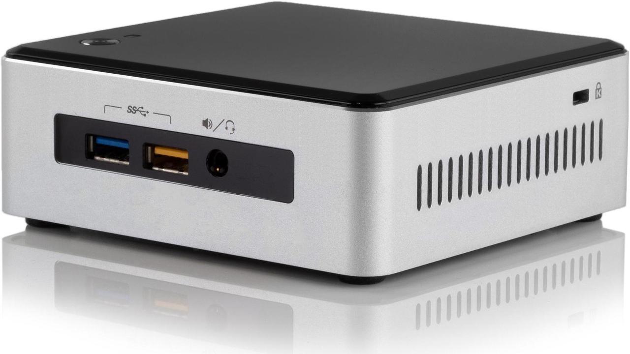 Alt view image 5 of 7 - Intel NUC5i3RYH Mini PC, Intel Core i3-5005U 2.0GHz, 4GB RAM, 128GB NVMe SSD + 1TB HDD, Mini DisplayPort, Mini HDMI, Wi-Fi, Bluetooth, Windows 10 Pro