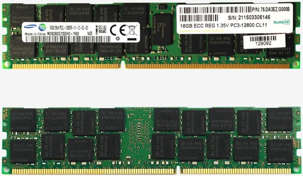 Main image of SAMSUNG 16GB 240-Pin DDR3 SDRAM ECC Registered DDR3 1600 (PC3 12800) Server Memory Model M393B2G70QH0-YK0