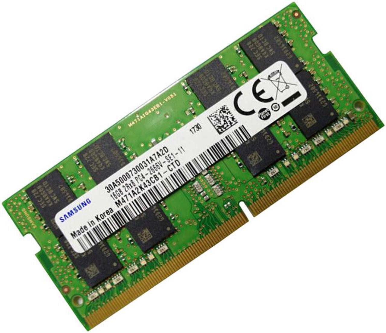 SAMSUNG 16G 260pin DDR4 SO-DIMM 2Rx8 DDR4 2666MHz (PC4 21300) 1.2V CL19 Laptop Ram Memory