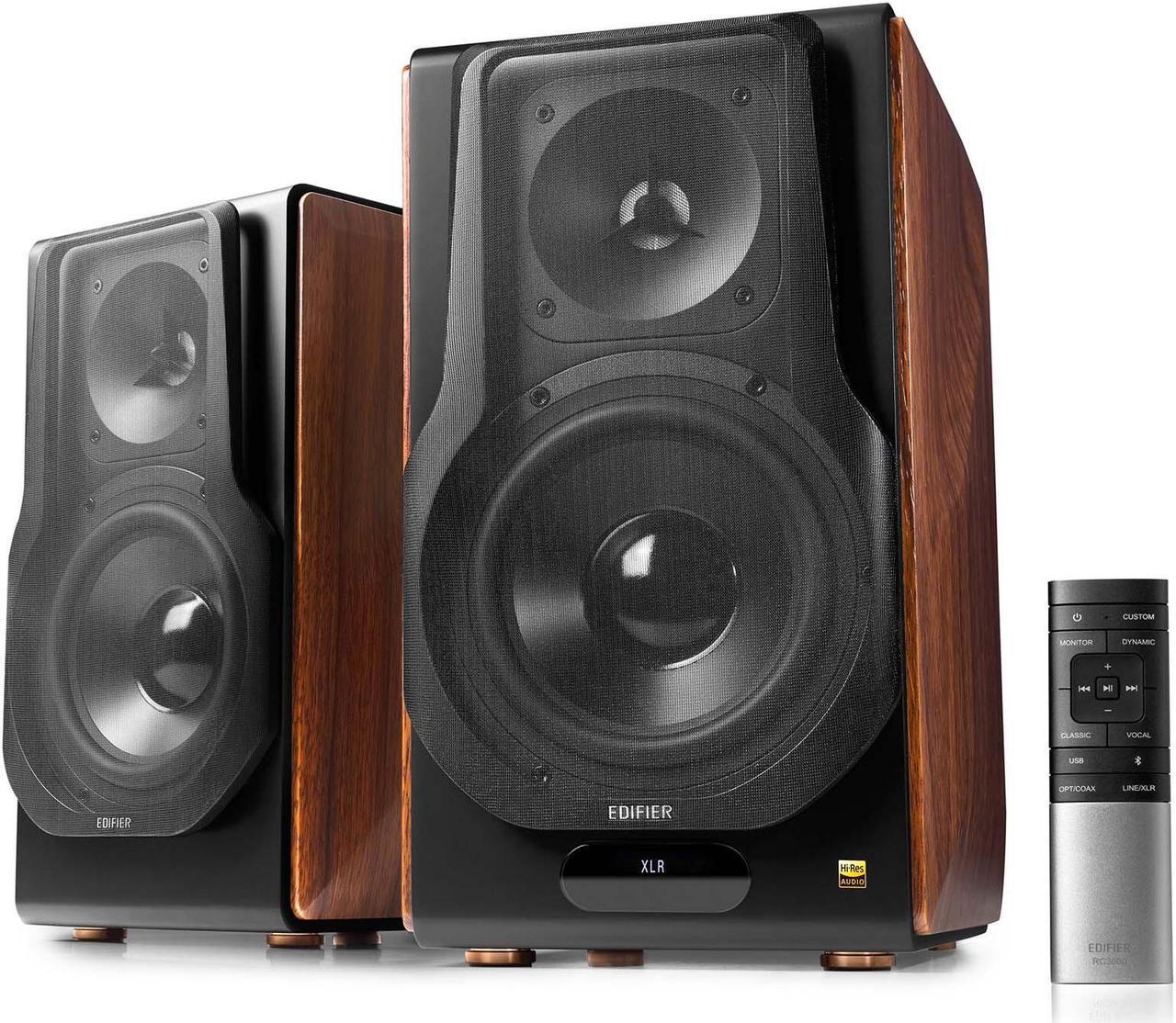 Edifier S3000MKII Active Speakers, Powered Wireless Bookshelf Speakers with Aluminum Diaphragm Mid-Bass Drivers and Planar Magnetic Tweeters, Bluetooth 5.0 and Hi-Res Audio