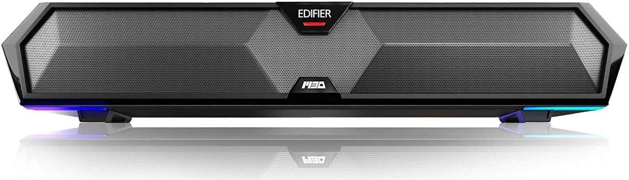 Edifier MG300 Computer Speakers Computer SoundBar: RGB LED Gaming Speakers Computer with Microphone - Powered Laptop Speakers Quick Connection Bluetooth 5.3 & USB Adapter for Gaming & Desktop Speakers