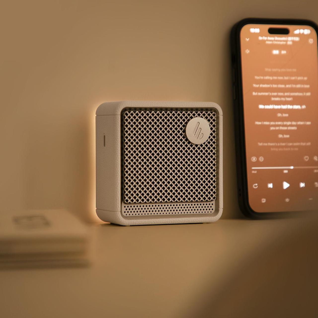 Alt view image 5 of 6 - Edifier Portable Bluetooth Speaker with IP67 Waterproof & Dustproof, 12 Hours Playtime, Wireless Connectivity for Home Office Outdoor - White