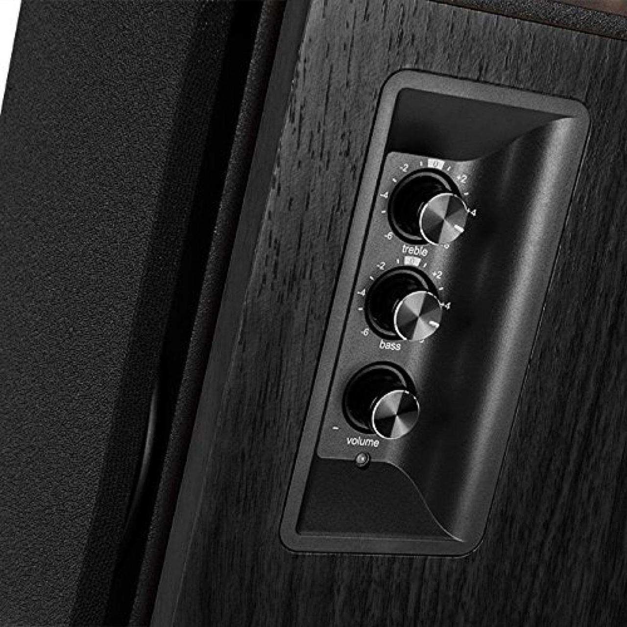 Alt view image 4 of 5 - Edifier R1700BT Bluetooth Bookshelf Speakers - Active Near-field Studio Monitors - Powered Speakers 2.0 Setup Black Enclosure - 66w RMS
