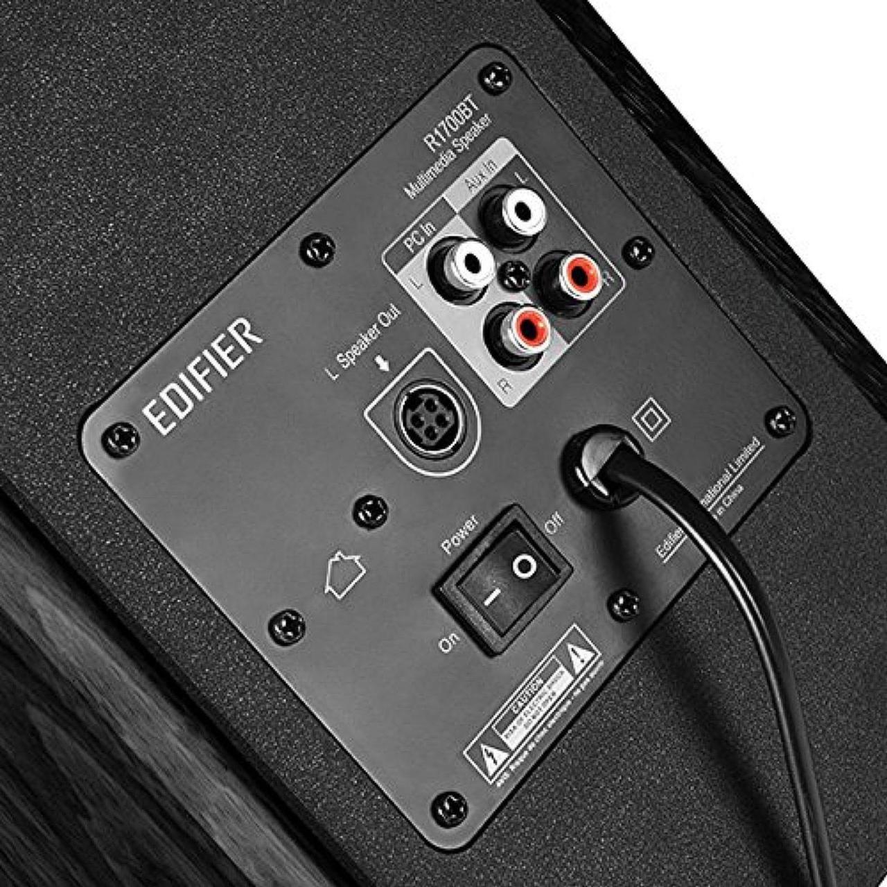 Alt view image 5 of 5 - Edifier R1700BT Bluetooth Bookshelf Speakers - Active Near-field Studio Monitors - Powered Speakers 2.0 Setup Black Enclosure - 66w RMS