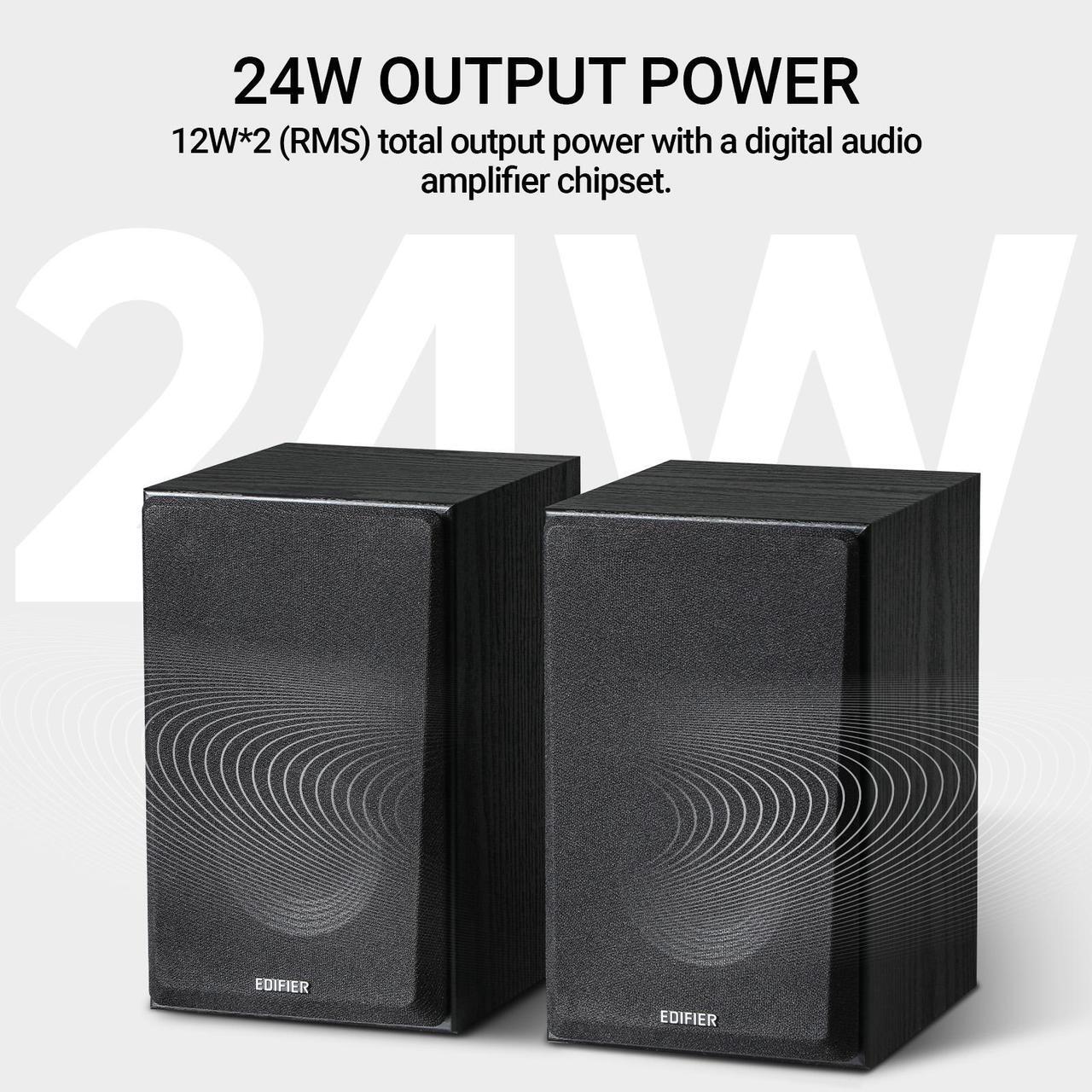 Alt view image 2 of 7 - Edifier R990BT 2.0 Active Multimedia Speakers - Bluetooth Bookshelf Speakers - Powered Studio Monitor Speaker - MDF Enclosure - 24W RMS (Pair)