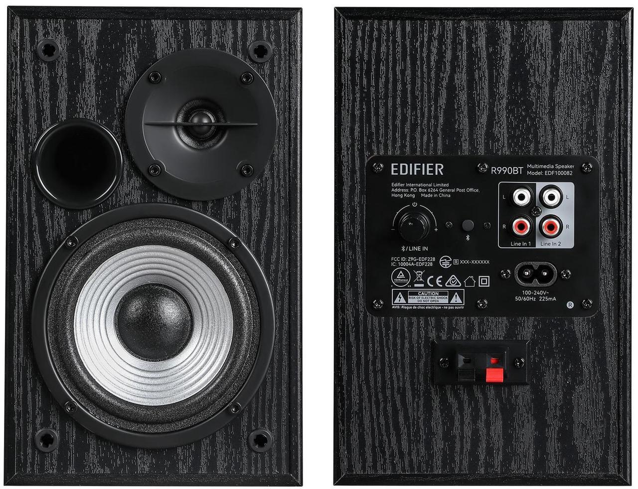 Main image of Edifier R990BT 2.0 Active Multimedia Speakers - Bluetooth Bookshelf Speakers - Powered Studio Monitor Speaker - MDF Enclosure - 24W RMS (Pair)