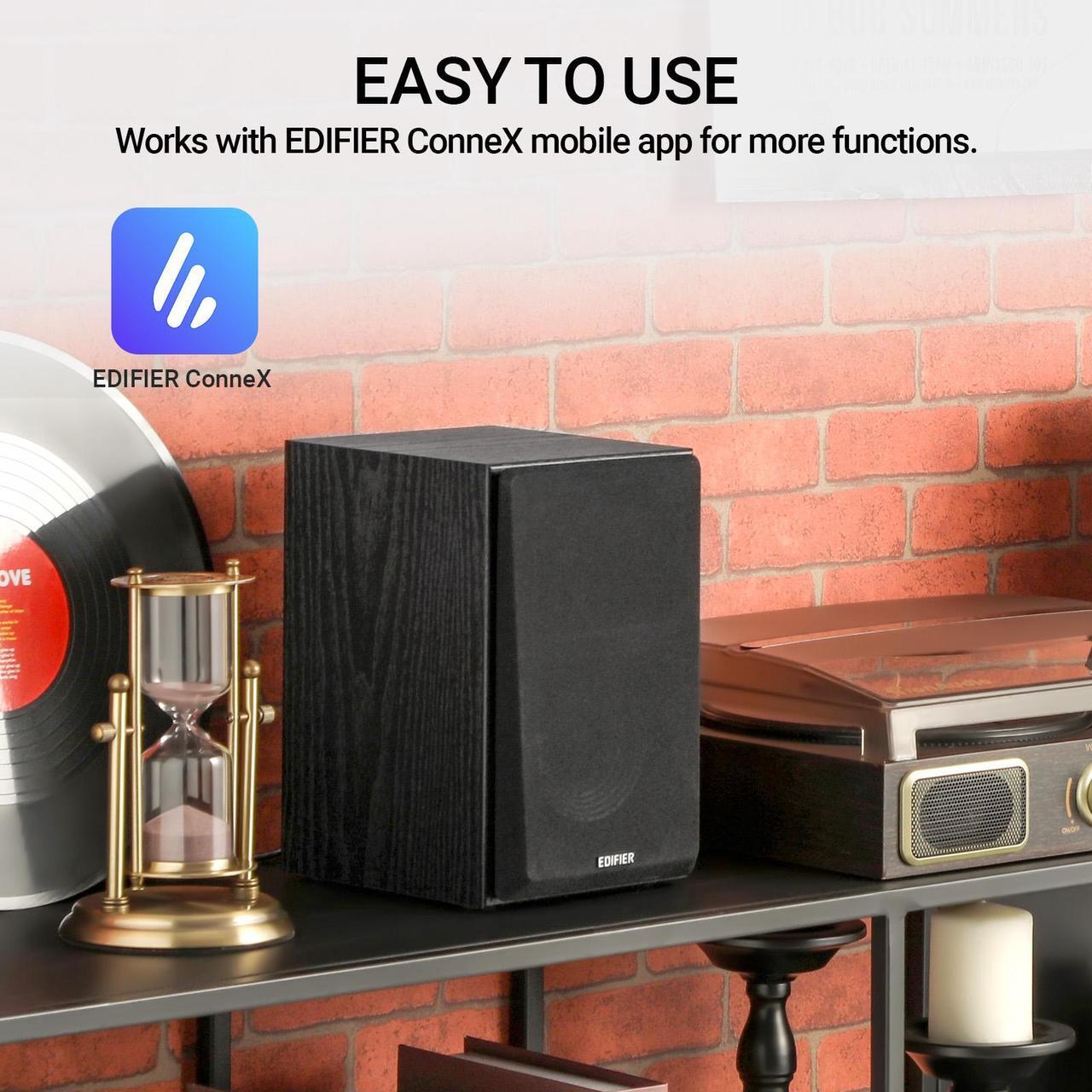 Alt view image 7 of 7 - Edifier R990BT 2.0 Active Multimedia Speakers - Bluetooth Bookshelf Speakers - Powered Studio Monitor Speaker - MDF Enclosure - 24W RMS (Pair)