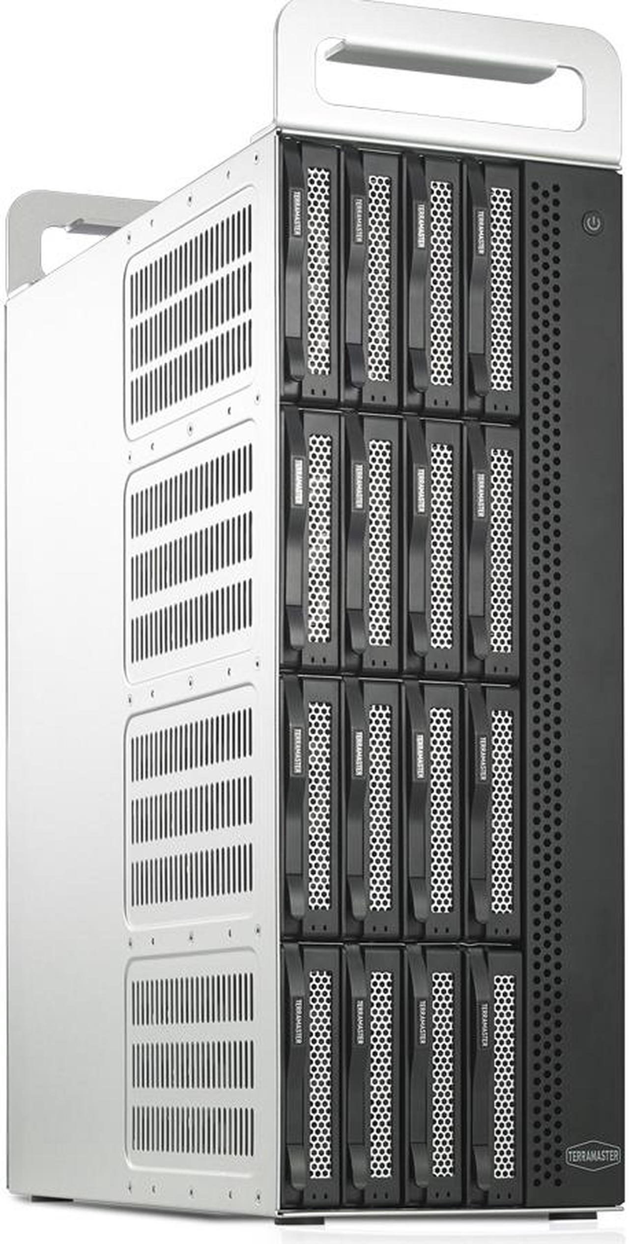 TerraMaster D16 Thunderbolt 3 (D16-331) Most Compact Professional-Grade 16-Bay Tower Thunderbolt3 Hardware RAID Enclosure Support RAID 0/1/5/6/10/50 External Hard Drive RAID Storage (Diskless)