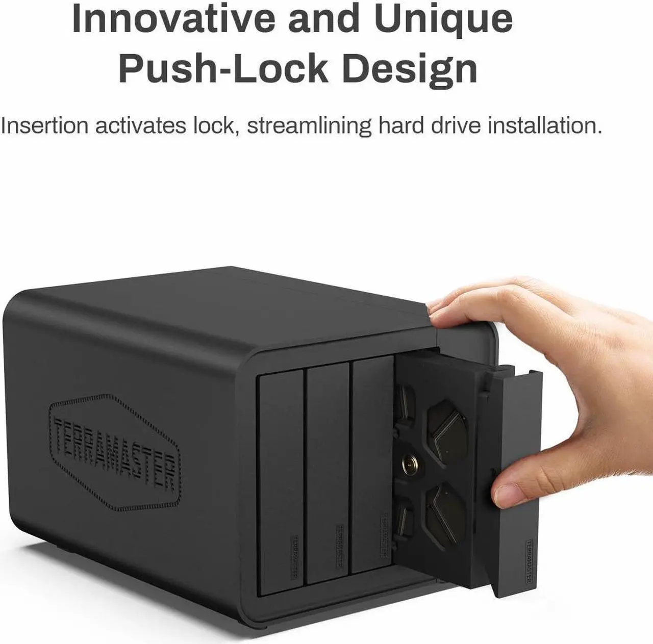 Alt view image 6 of 7 - TERRAMASTER F4-424 NAS Storage 4Bay N95 Quad-Core CPU, 8GB DDR5 RAM x 1, 2.5GbE LAN x 2, Network Attached Storage DiskStation with High Performance (Diskless)