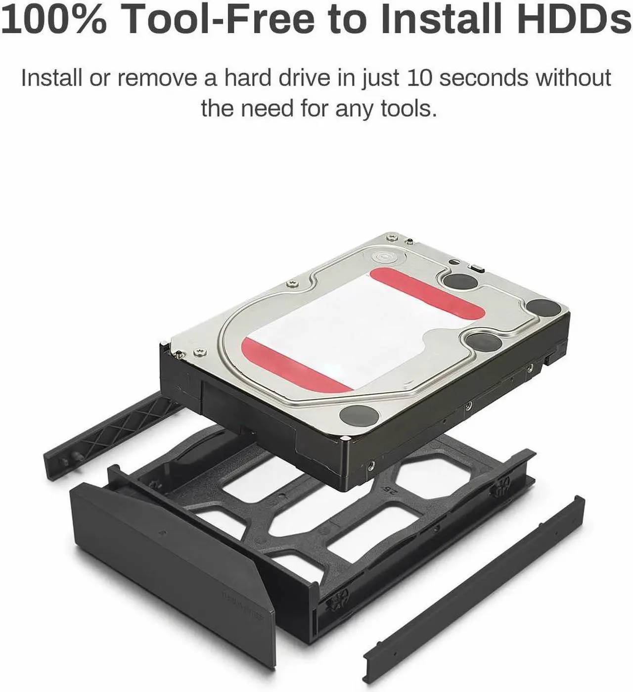 Alt view image 5 of 7 - TERRAMASTER F4-424 NAS Storage 4Bay N95 Quad-Core CPU, 8GB DDR5 RAM x 1, 2.5GbE LAN x 2, Network Attached Storage DiskStation with High Performance (Diskless)
