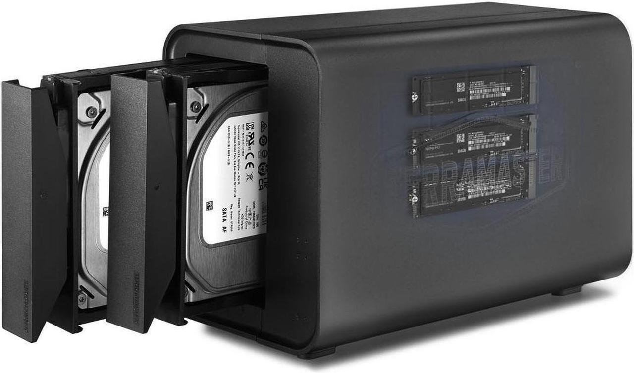 Main image of TERRAMASTER D5 Hybrid HDD NVMe Enclosure - USB 3.2 Gen 2 10Gbps Type C 5Bay USB Storage Supports RAID 0/1/Single/JBOD Exclusive 2+3 RAID Hybrid Disk Array (Diskless)