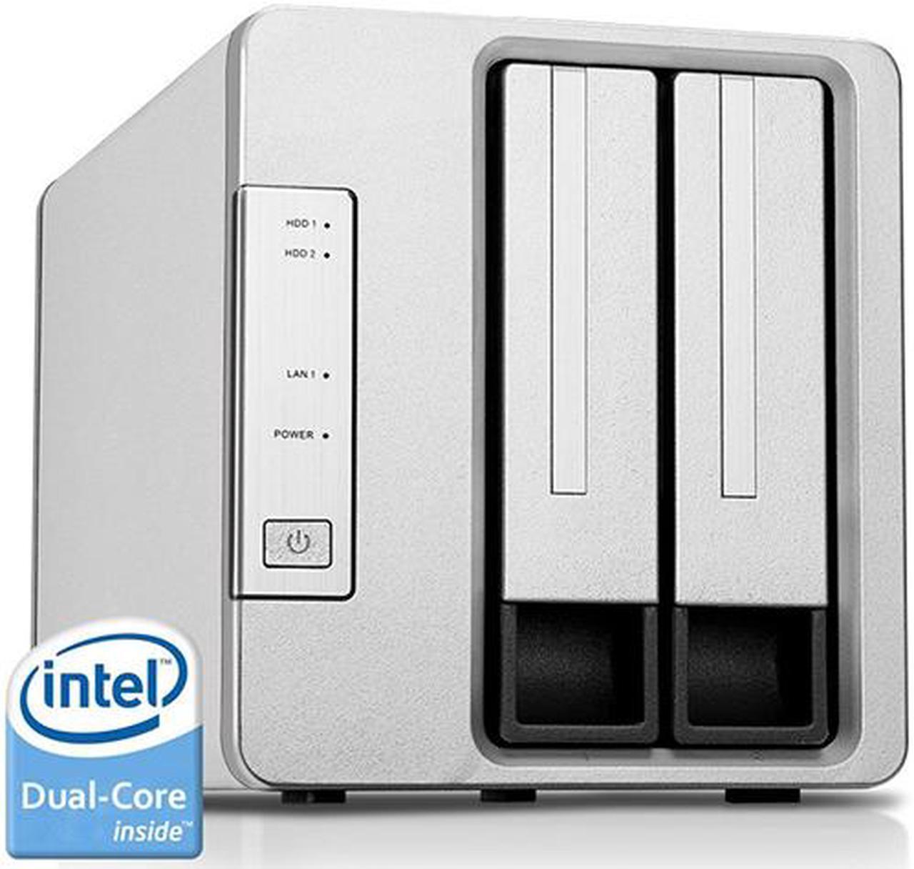 Main image of TerraMaster F2-220 NAS Server 2-Bay Intel Dual Core 2.41 GHz 2GB RAM Network RAID Storage for Small / Medium Business (Diskless)