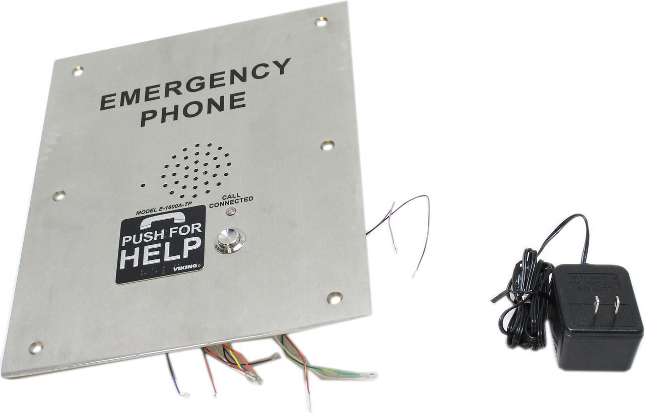 Main image of Viking Electronics Emergency Elevator Phone ADA Compliant EWP E-1600A-TP-EWP