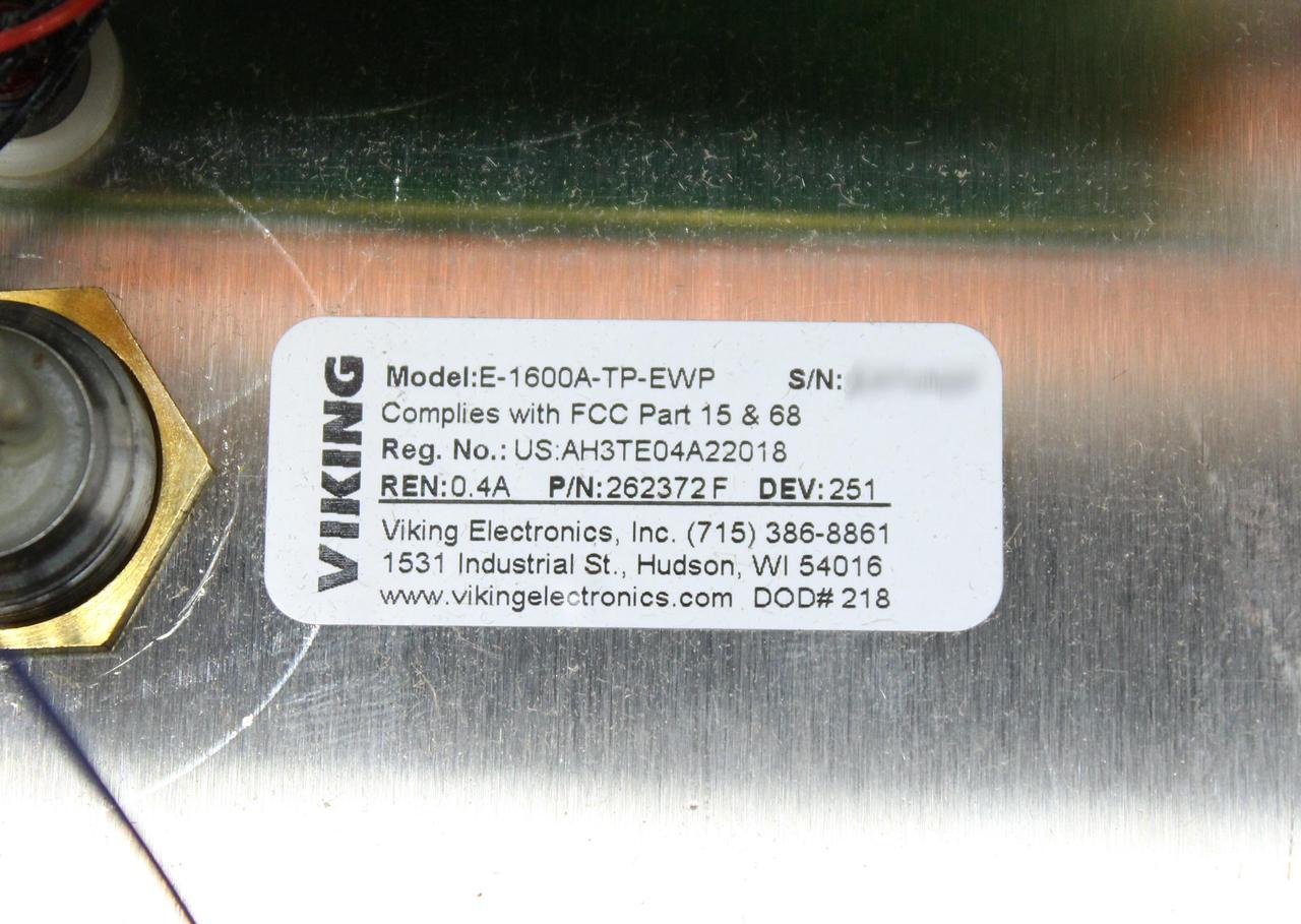 Alt view image 3 of 3 - Viking Electronics Emergency Elevator Phone ADA Compliant EWP E-1600A-TP-EWP