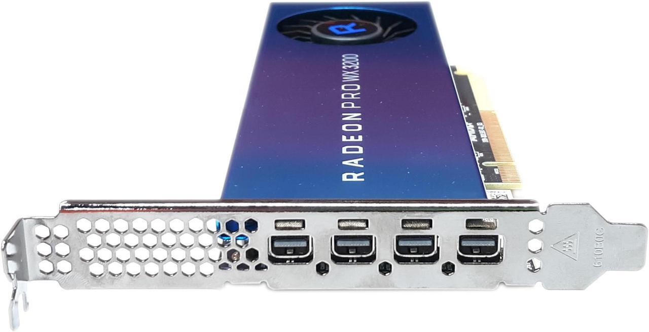 Alt view image 2 of 4 - Dell Radeon Pro WX 3200 4GB GDDR5 4xmini DP PCIe 3.0x16 102D0155200 WX3200 VTR4J