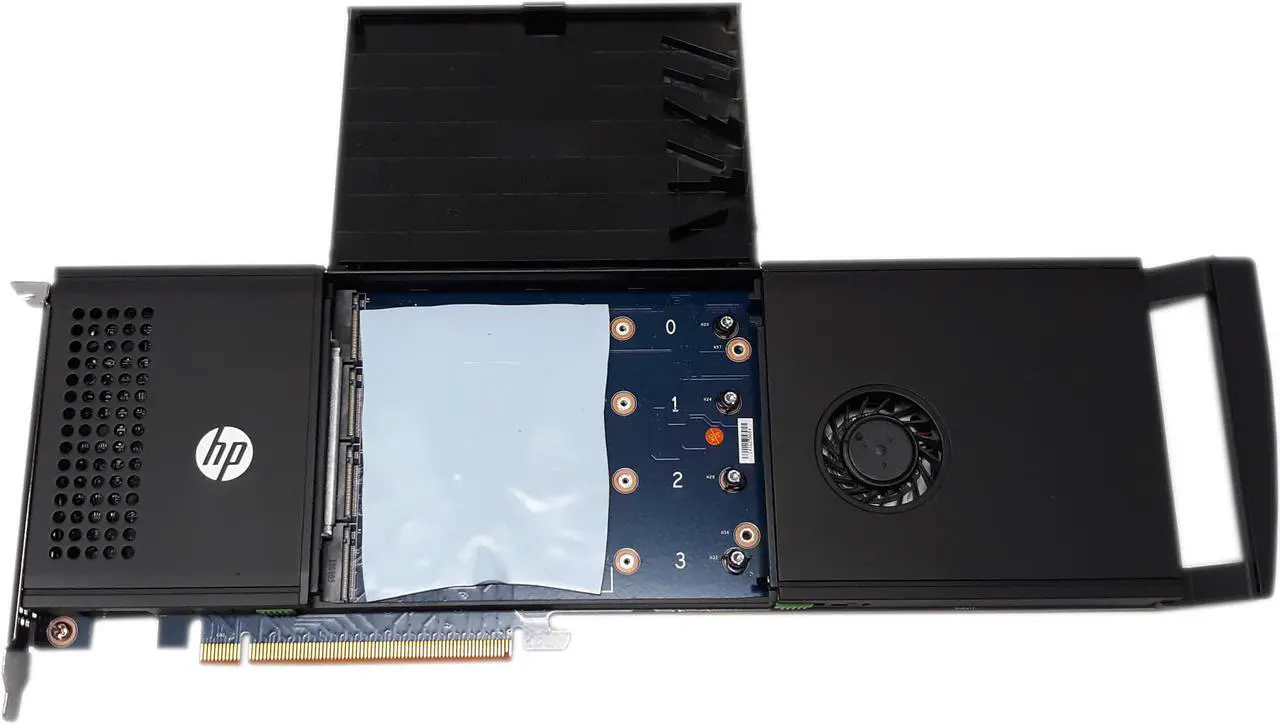 Alt view image 4 of 7 - HP Z Turbo Drive Quad Quadro Pro PCIe M.2 NVMe SSD Adapter 804086-002 841969-001