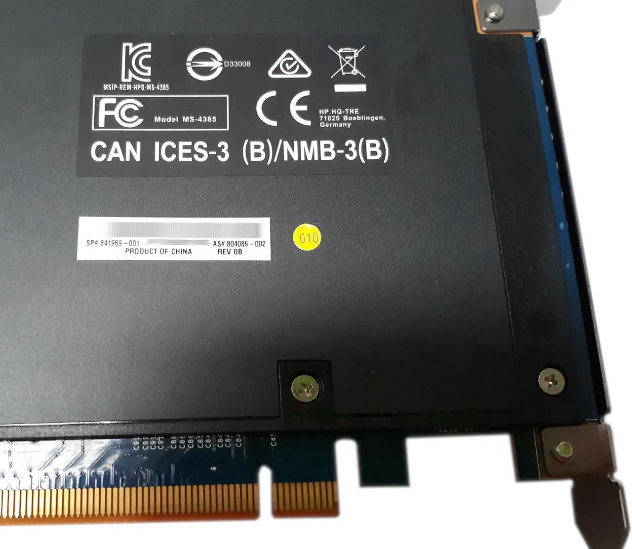 Alt view image 7 of 7 - HP Z Turbo Drive Quad Quadro Pro PCIe M.2 NVMe SSD Adapter 804086-002 841969-001