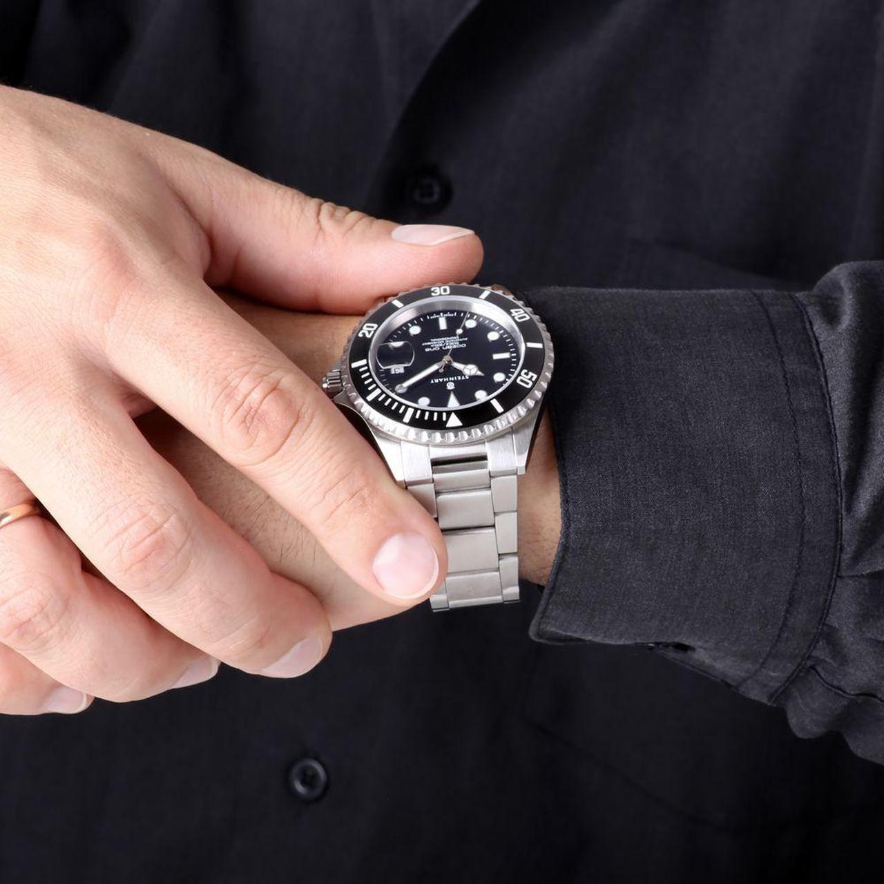 Alt view image 5 of 7 - Steinhart Ocean 1 Black Ceramic 42mm Diver Watch 103-1079 Black DIal