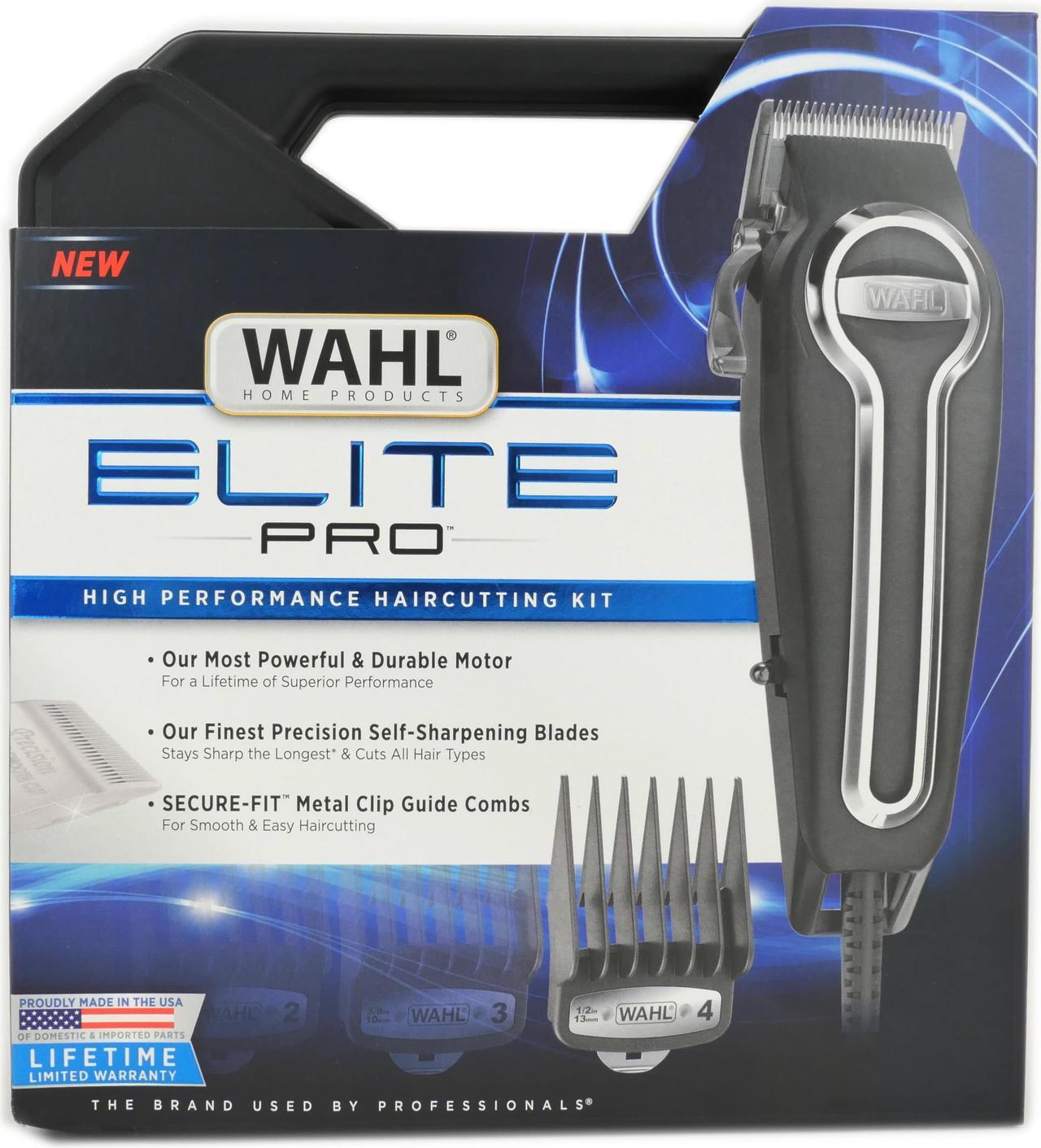 Alt view image 4 of 7 - WAHL Elite Pro Corded High Performance Hair Clipper Trimmer Cutting Kit 79602