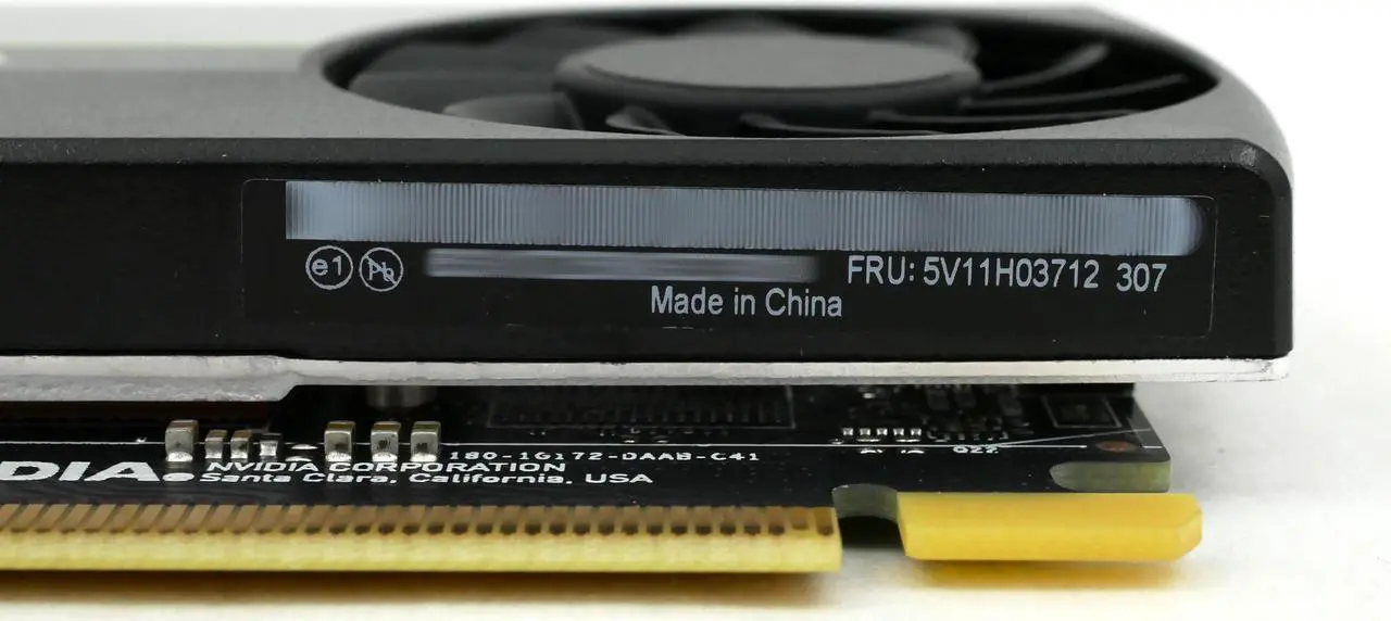 Alt view image 5 of 5 - Lenovo nVIDIA T400 4GB GDDR6 PCI-e x16 3 mini-DP 900-5G172-2740-000 5V11H03712