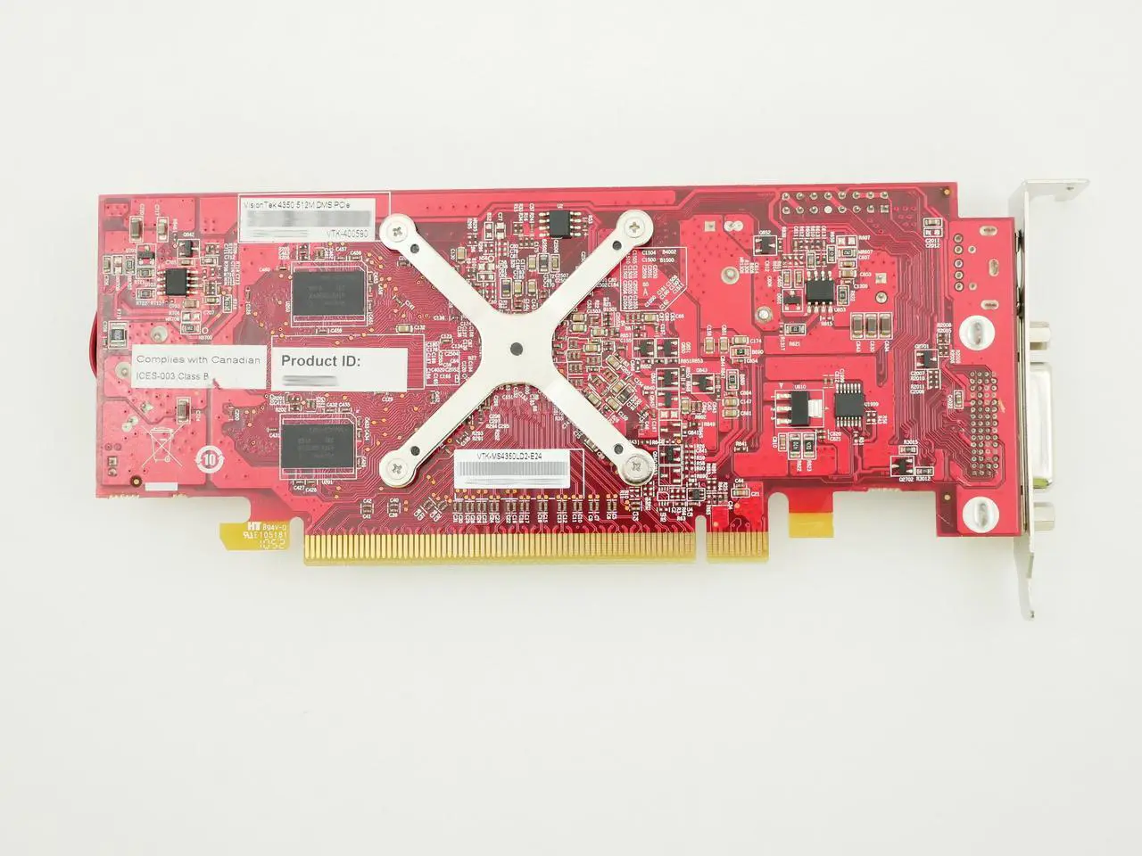 Alt view image 4 of 4 - Visiontek ATI AMD Radeon HD 4350 512MB Graphic Card VTK-MS4350LD2-E24