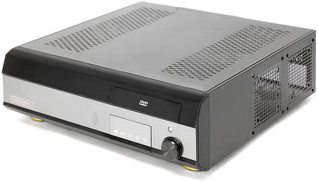 Main image of Home Theater Media Center PC Case Barebones HTPC Remote Aluminum KT600 KT-600 Black NIB