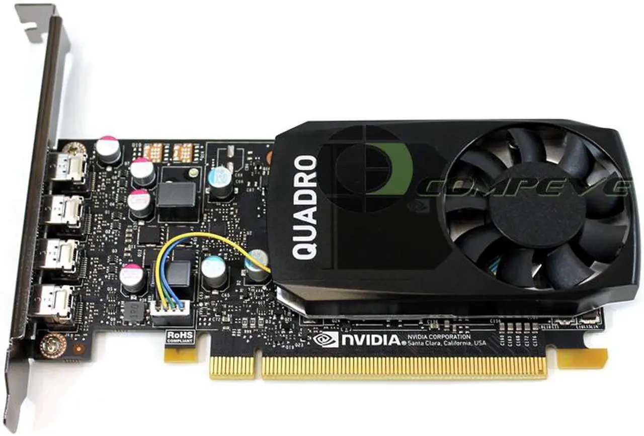 Alt view image 2 of 2 - HP nVidia Quadro P620 2 GB GDDR5 PCIE x16 4 x Mini DP L11436-001 L21968-001 3ME25AA Video Graphics Card
