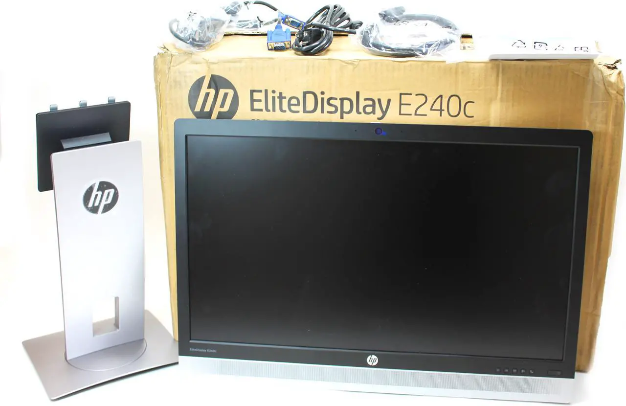 Alt view image 4 of 7 - HP M1P00AA Elitedisplay E240C - Led Monitor - 23.8 Inch (23.8 Inch Viewable) - 1920 X 1080 Full Hd (1080P) - Ips - 250 Cd/M2 - 1000:1 - 7 Ms - Hdmi, Vga, Displayport - Speakers - Black (Bezel) , Silv