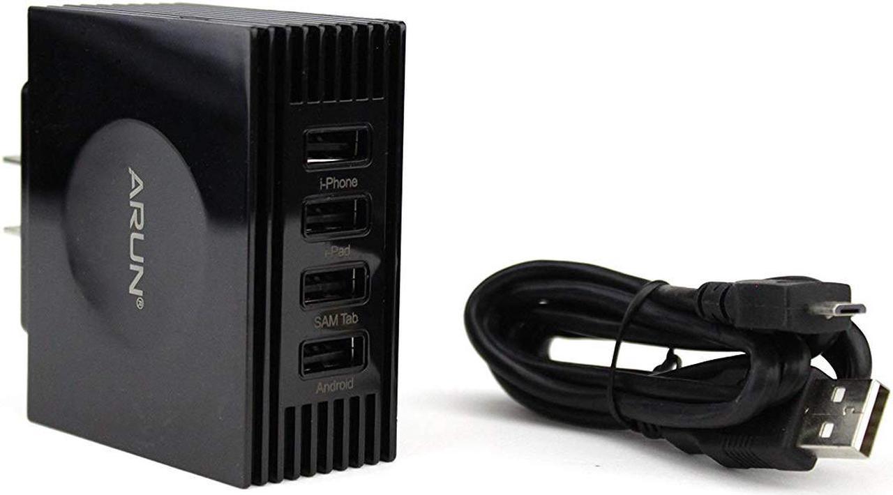 ARUN U400 4-Port USB Wall Charger-Black