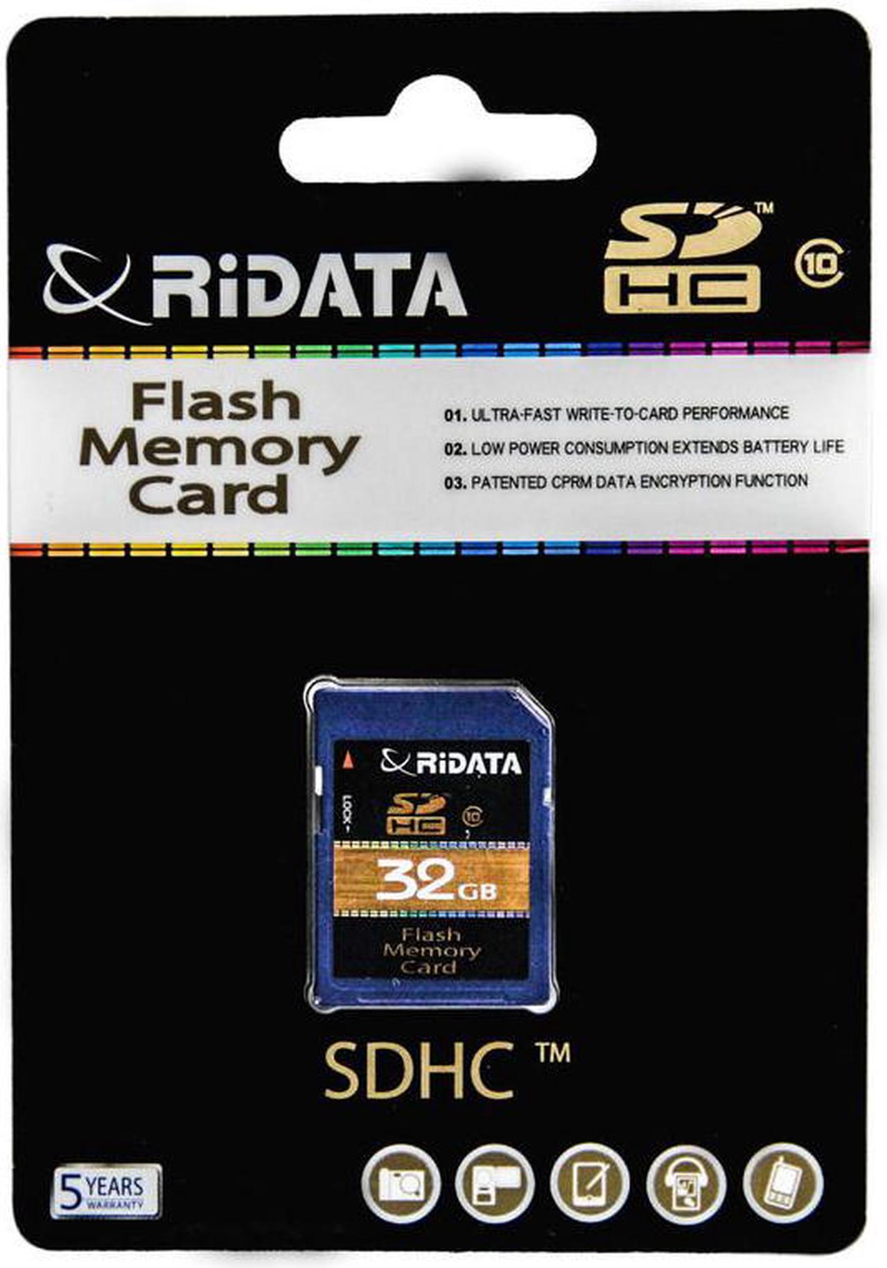 Ridata (Ritek) SD 32GB Class 10 SDHC Flash Memory Card