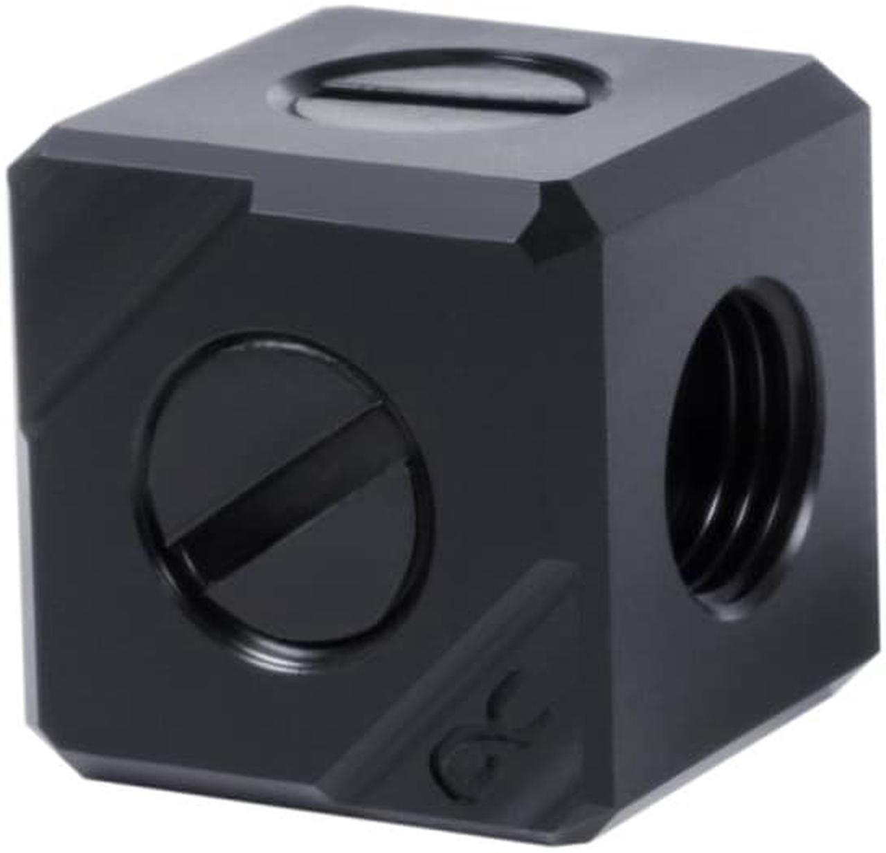 Alphacool Eiszapfen Connection Terminal 5-way G1/4 IT - Black Acetal (17556)