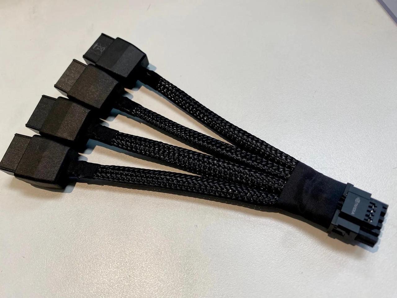 Darkside PCI-e 5.0 12VHPWR 4-way 8-pin Splitter Cable for GPU RTX4090 RTX4080 Series (DS-1198)