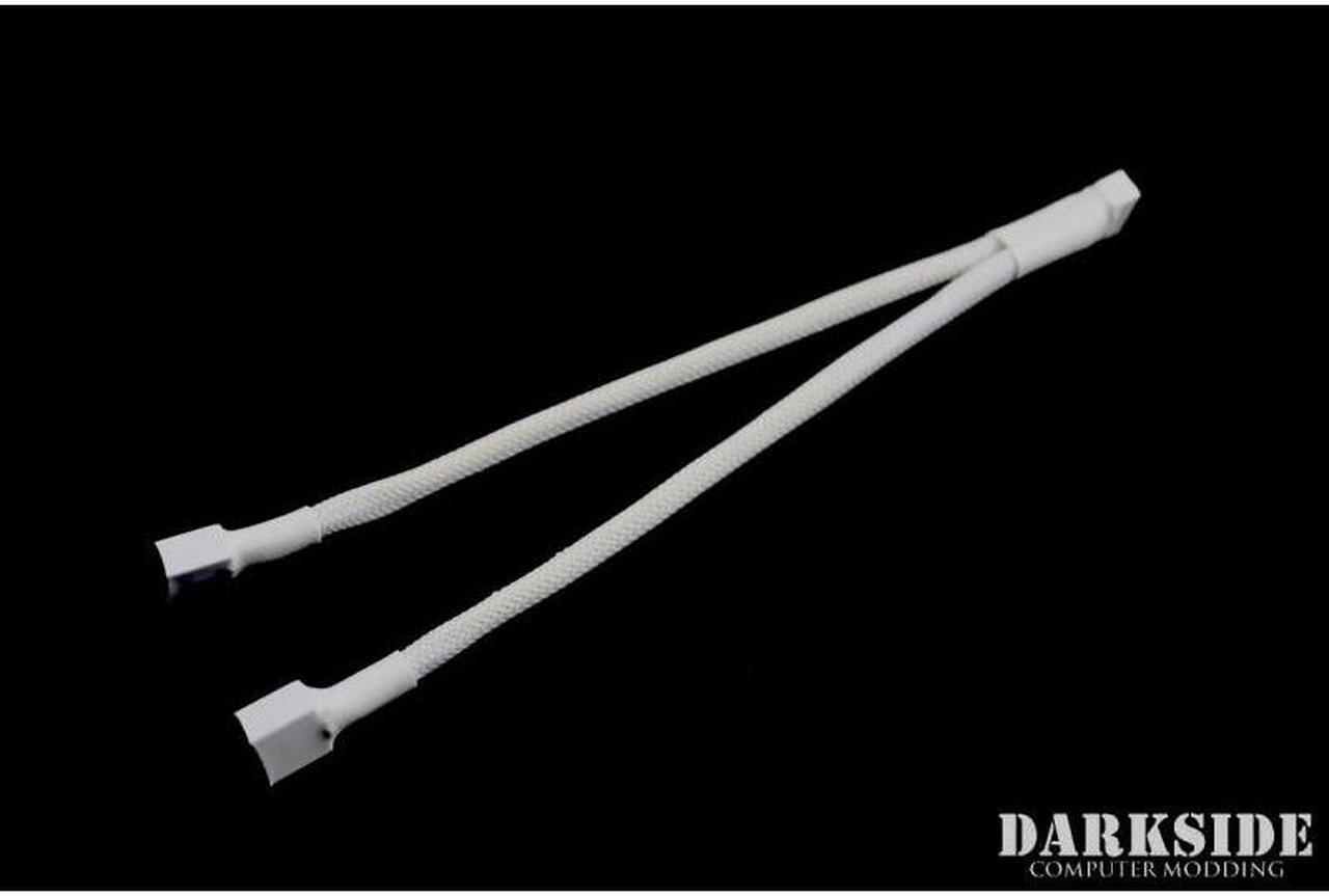 Darkside 4-Pin Dual Fan Power Y-Cable Splitter - White (DS-0474)