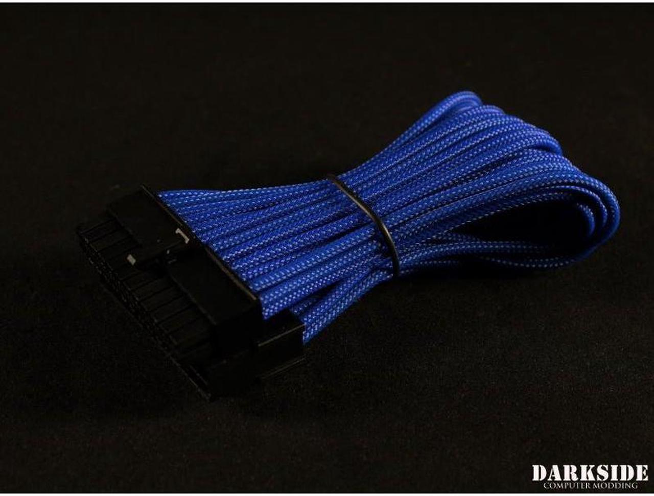 Darkside 24-Pin ITX 7" (20cm) HSL Single Braid Extension Cable - Blue (DS-0635)