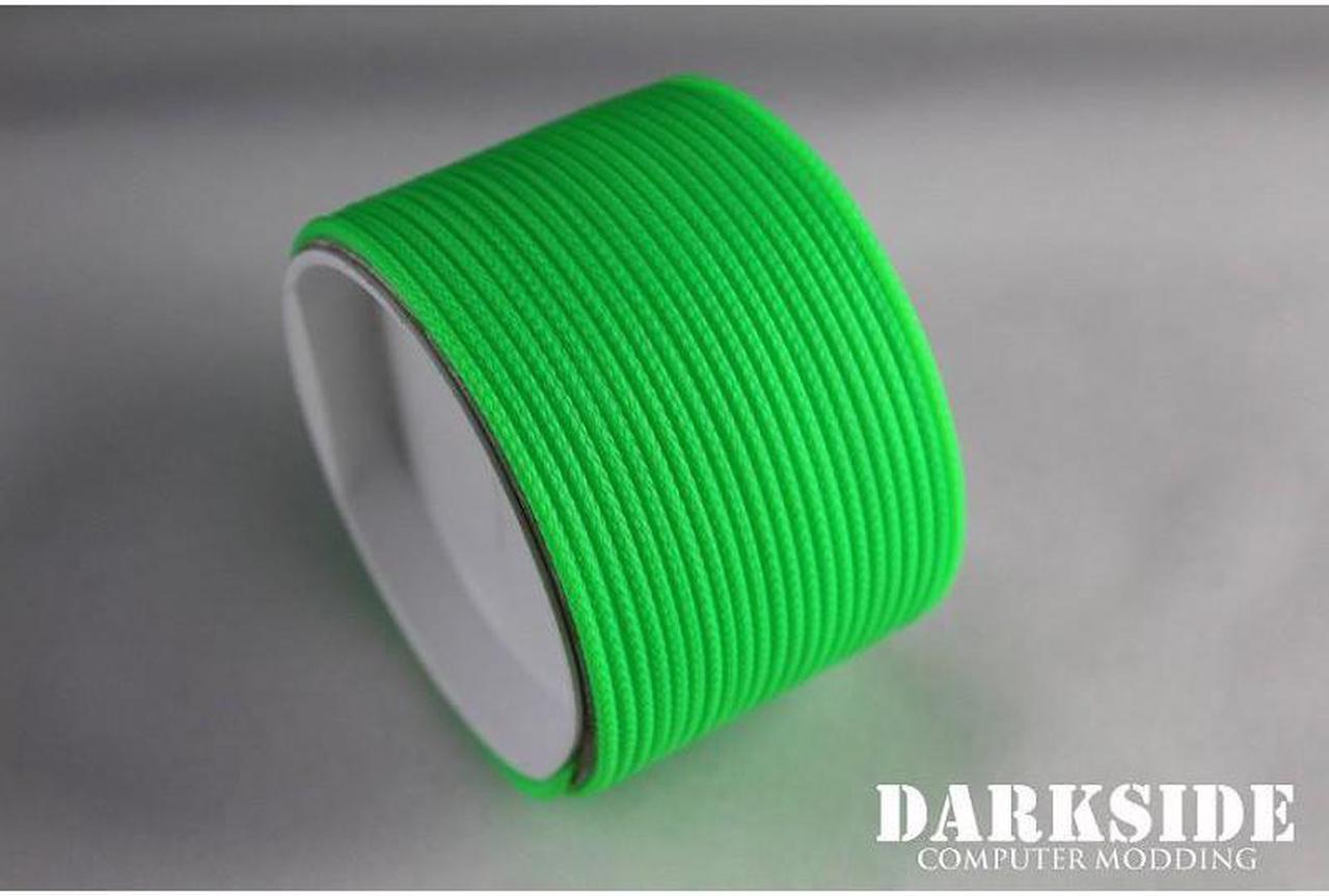 Darkside 2mm (5/64") High Density Cable Sleeving - Green UV (DS-HD2-GRN)