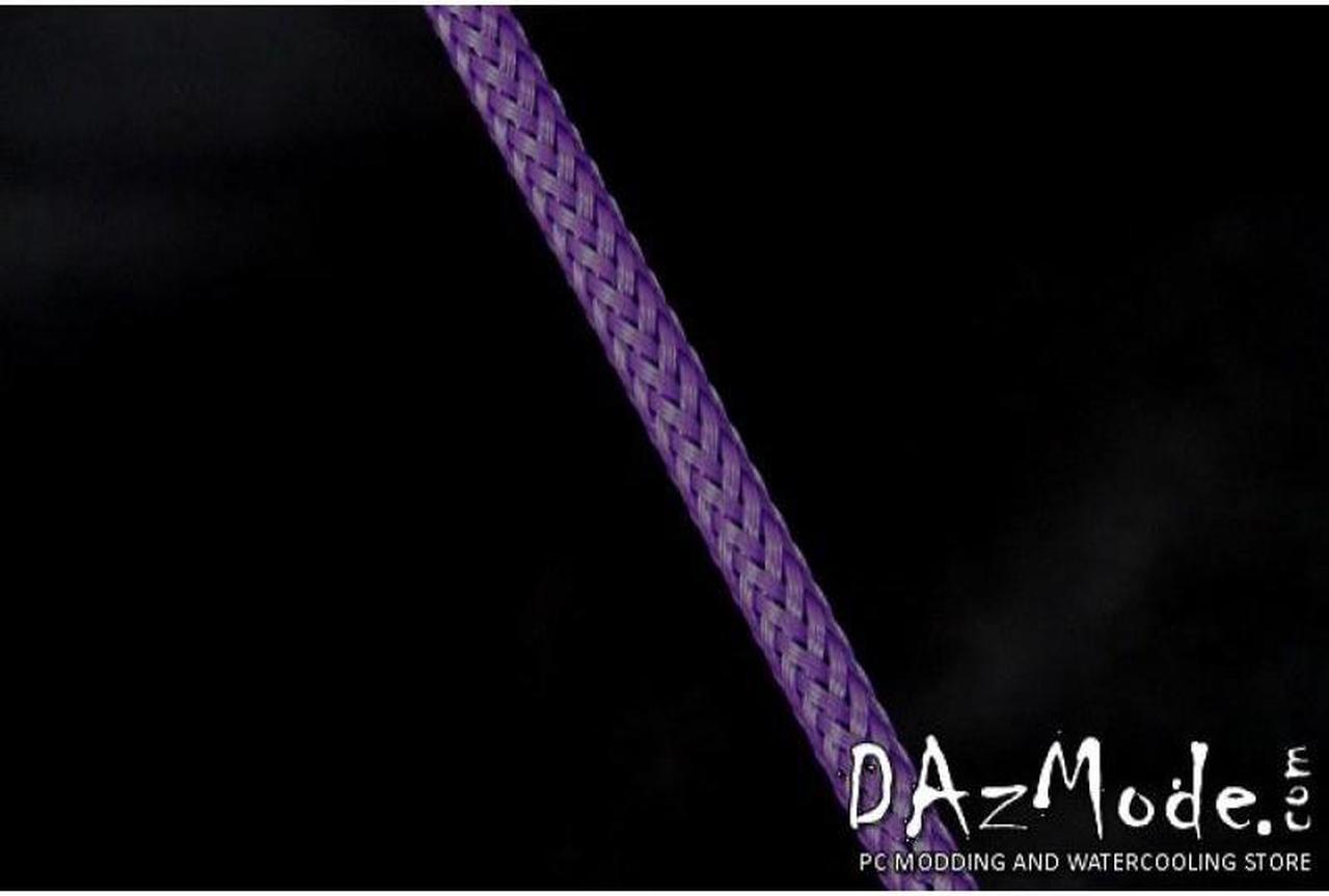 Darkside 6mm (1/4") High Density Cable Sleeving - Purple UV (DS-HD6-PUR)