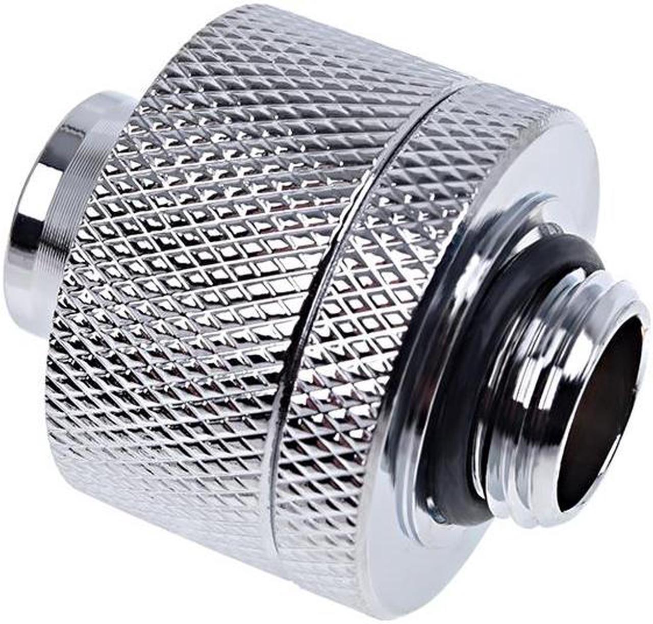 Alphacool Eiszapfen 1/2" ID x 3/4" OD G1/4 Compression Fitting - Chrome (17239)