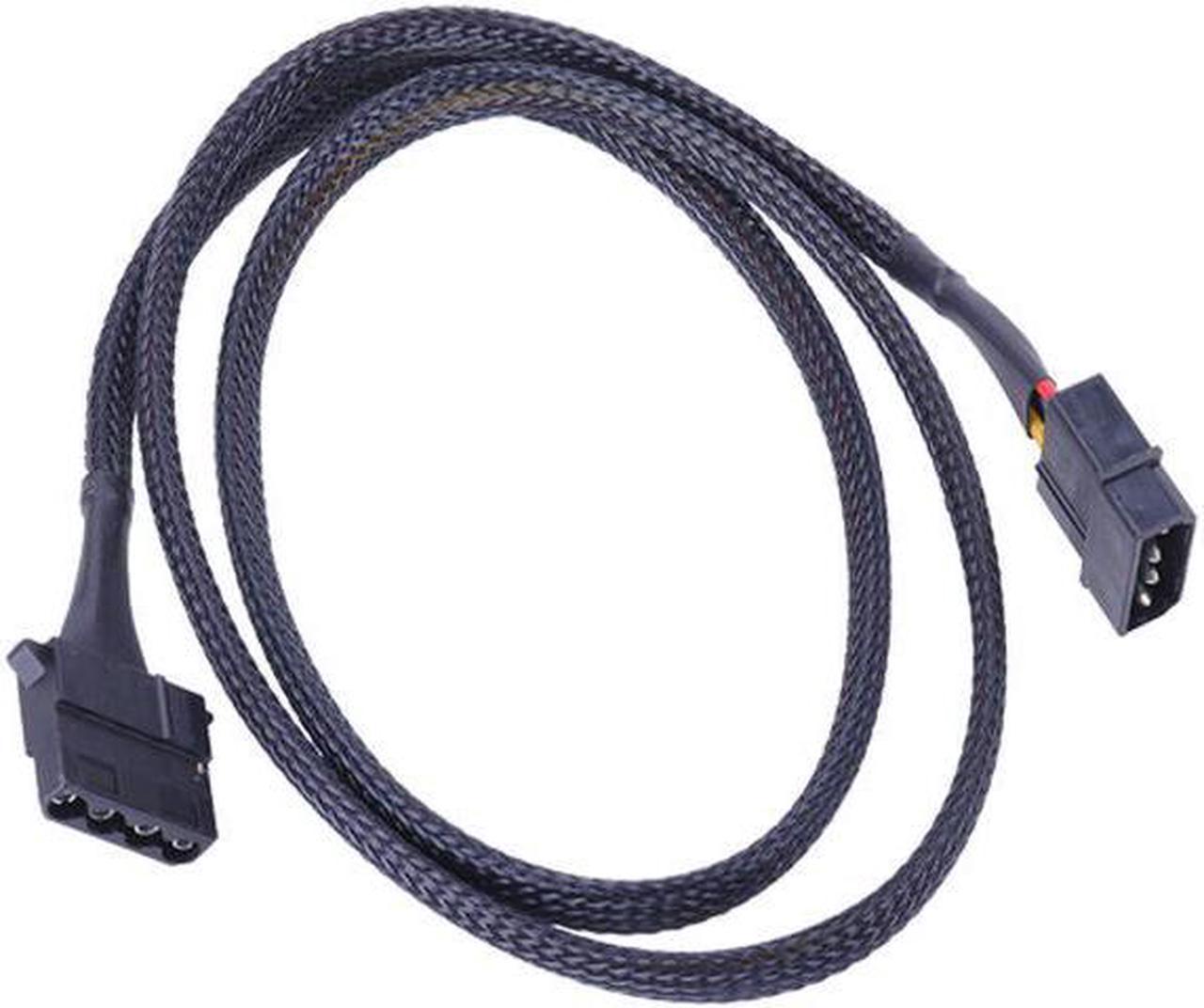 Phobya 4-Pin Molex Extension - 90cm | Black (87489)